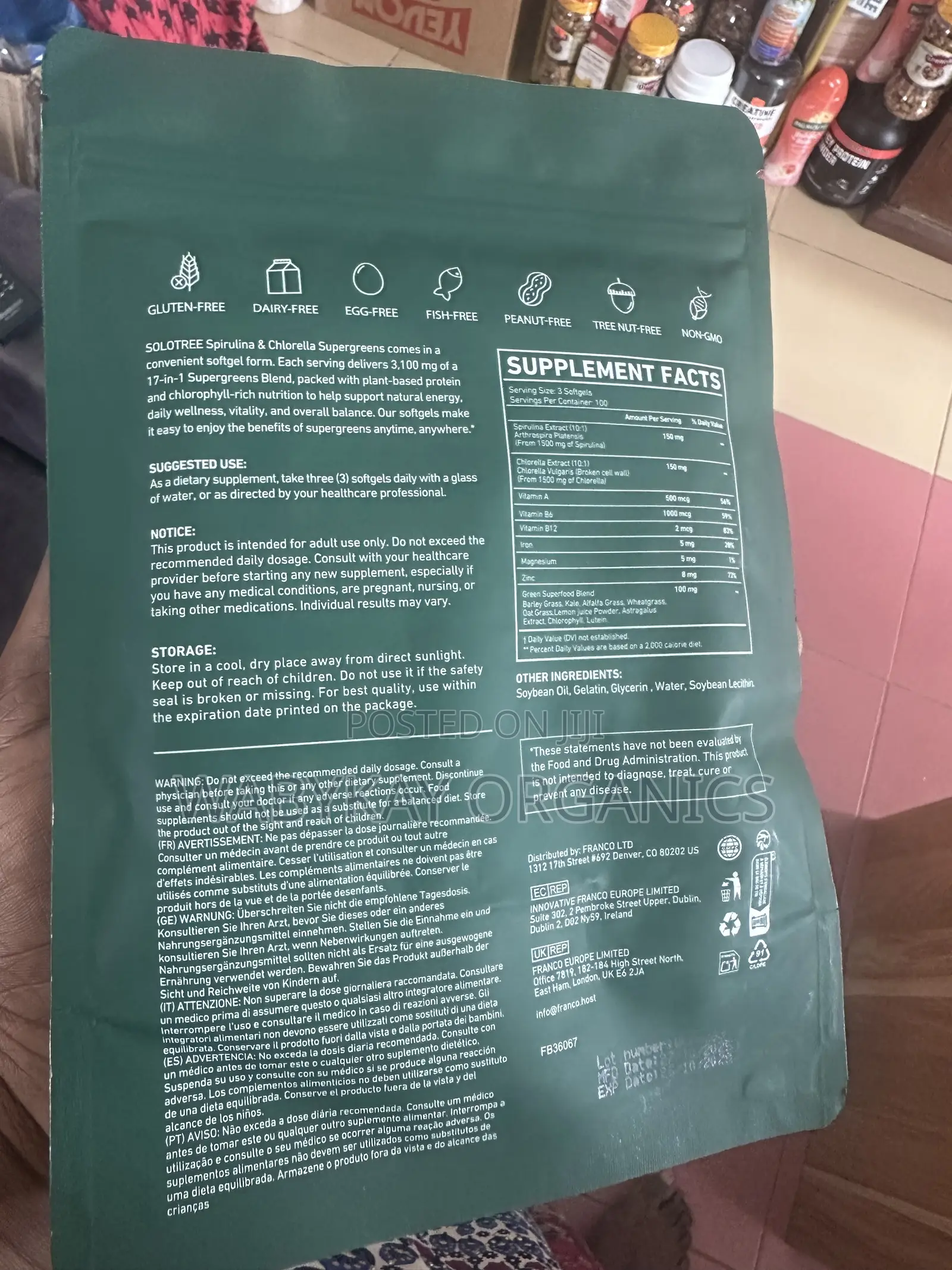 Spirulina Chlorella