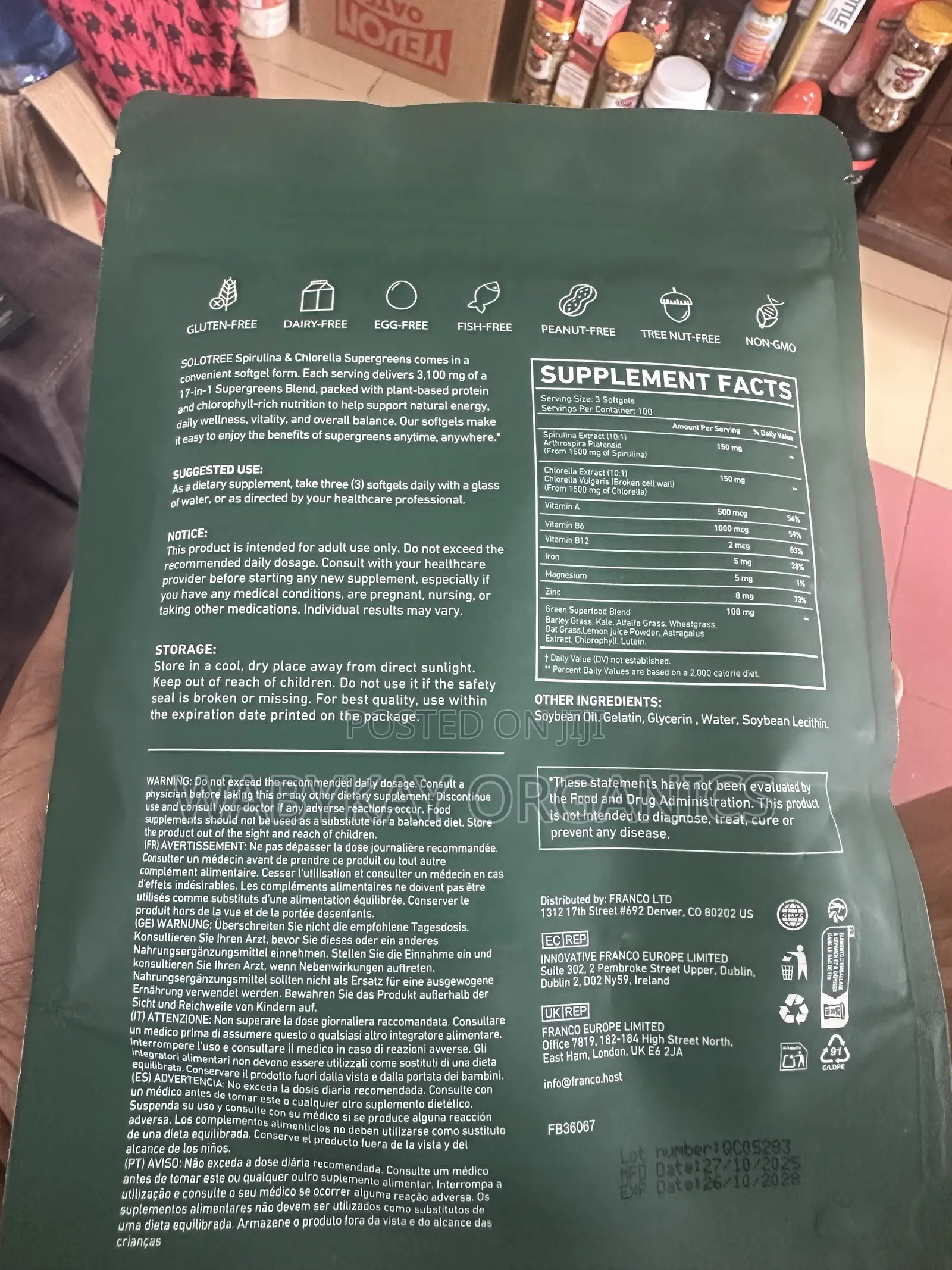 Spirulina Chlorella