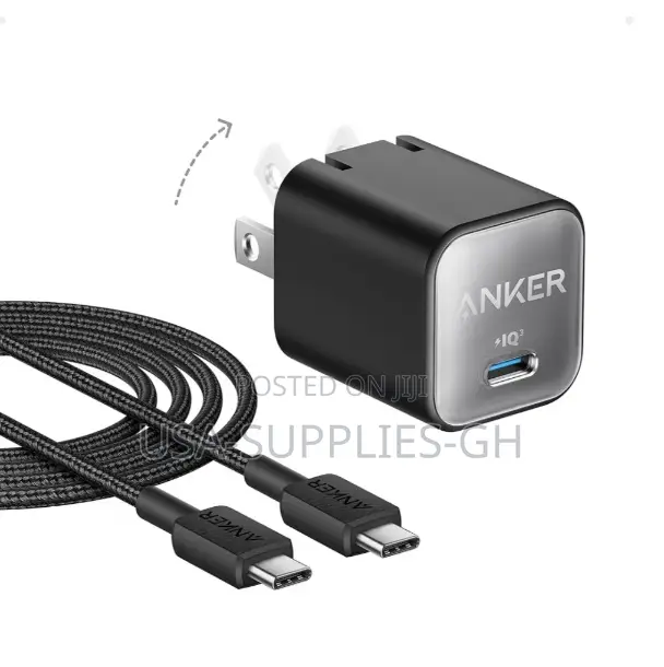 Anker 511 (30w, Nano 3) Gan Fast Phone Charger, 6ft Cable From Usa
