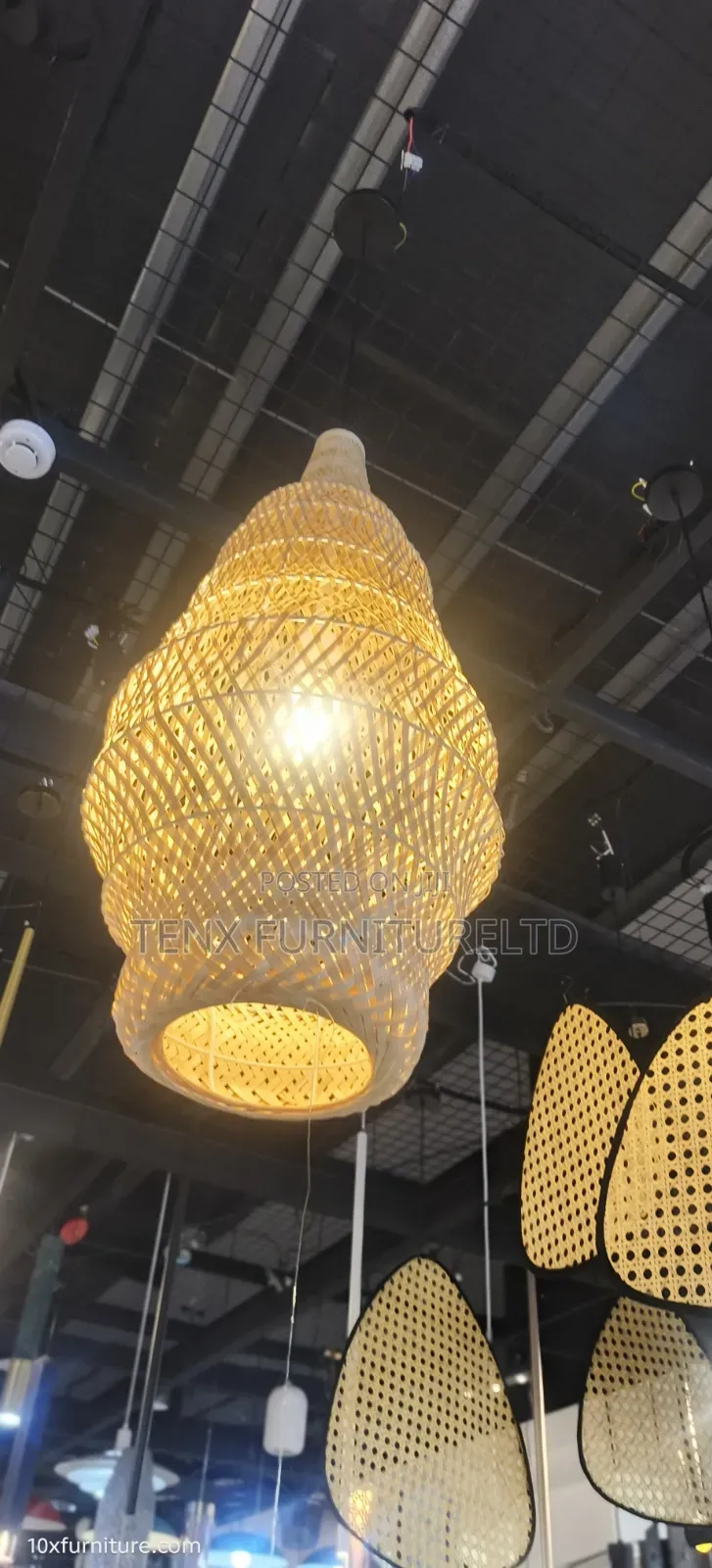 Bamboo Pendant Light Hand Crafted