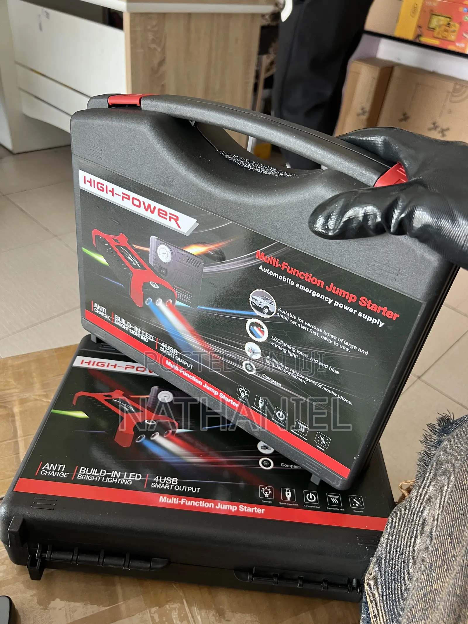 Portable Jump Starter Kit for All Cars Plus Led Torch