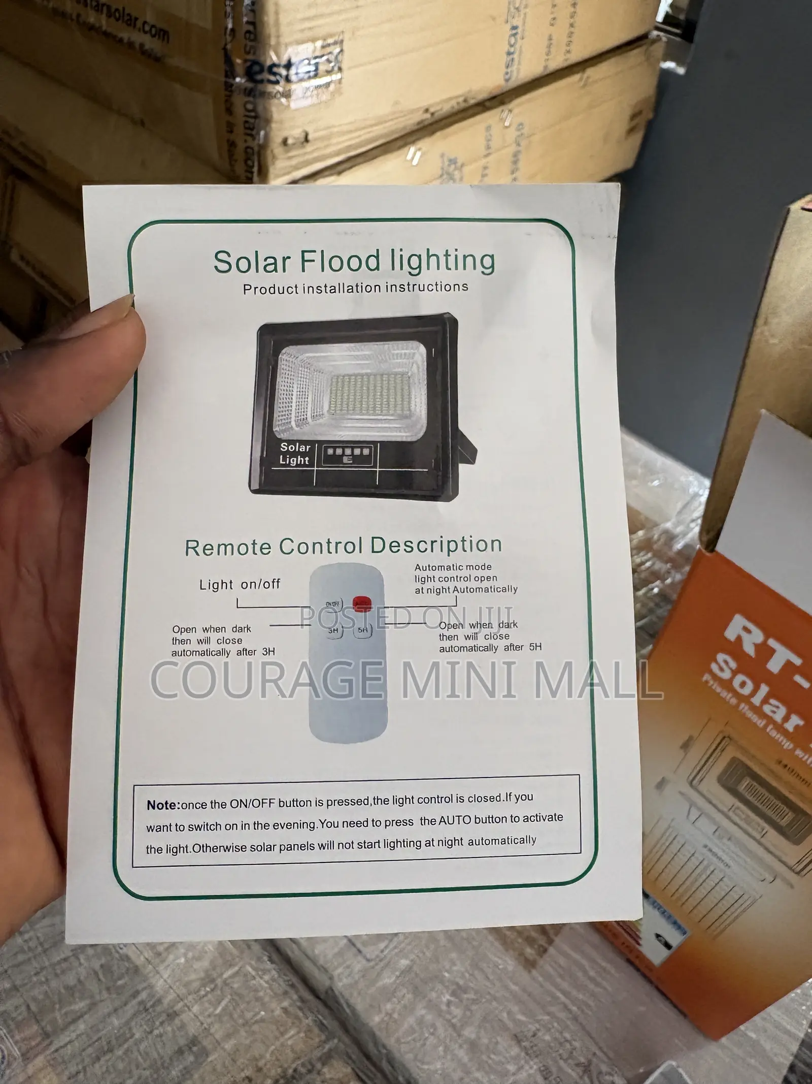 Restar 300w Solar Flood Light