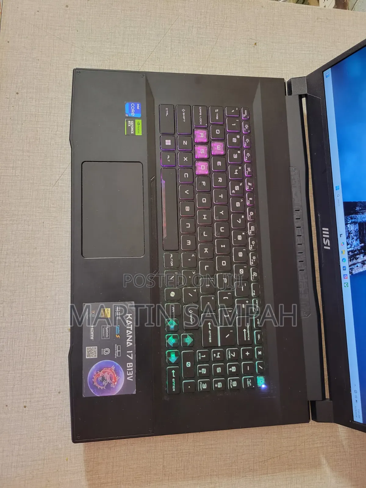 Laptop MSI Katana 17 32GB Intel Core i7 SSD 1T