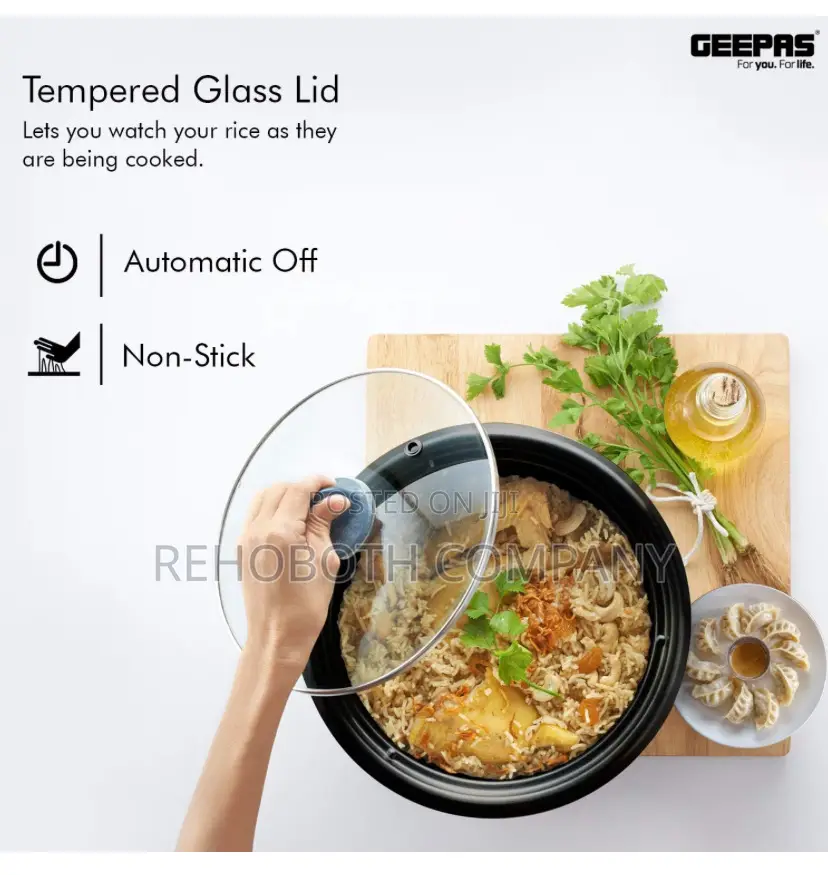 Geepas Rice Cooker Steamer 2.8 Liters
