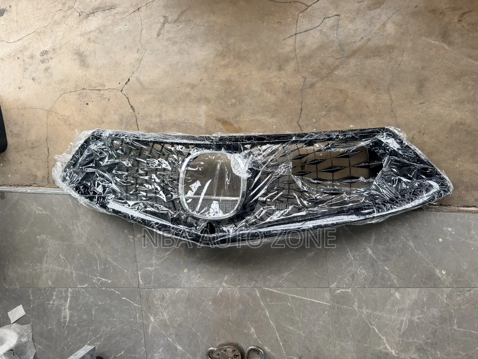 Acura RDX 2018-24 Gloss Black Front Bumper Upper Grille/ Top Shell