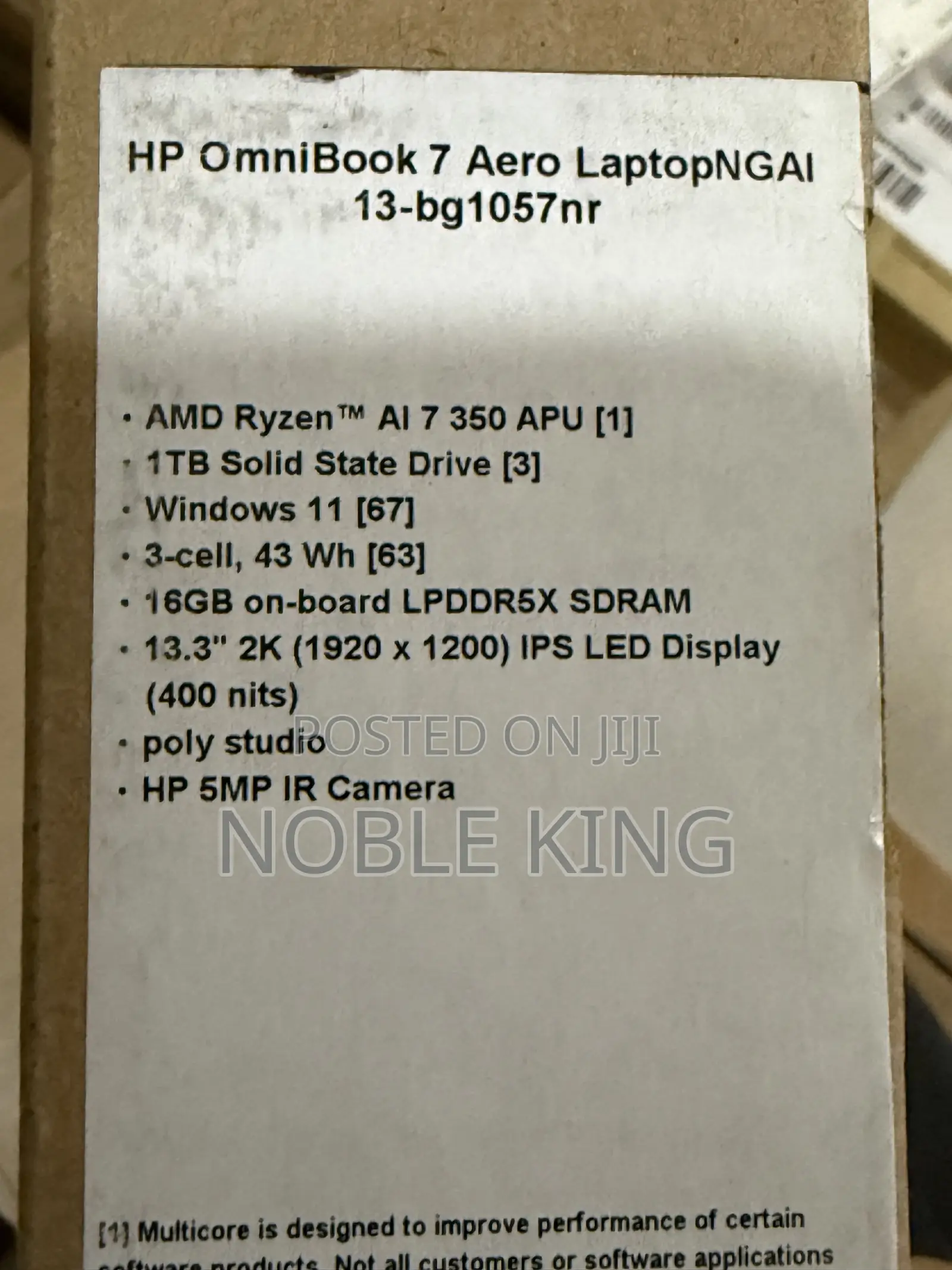 New Laptop HP OmniBook 7 14" 16GB AMD Ryzen 7 SSD 1T