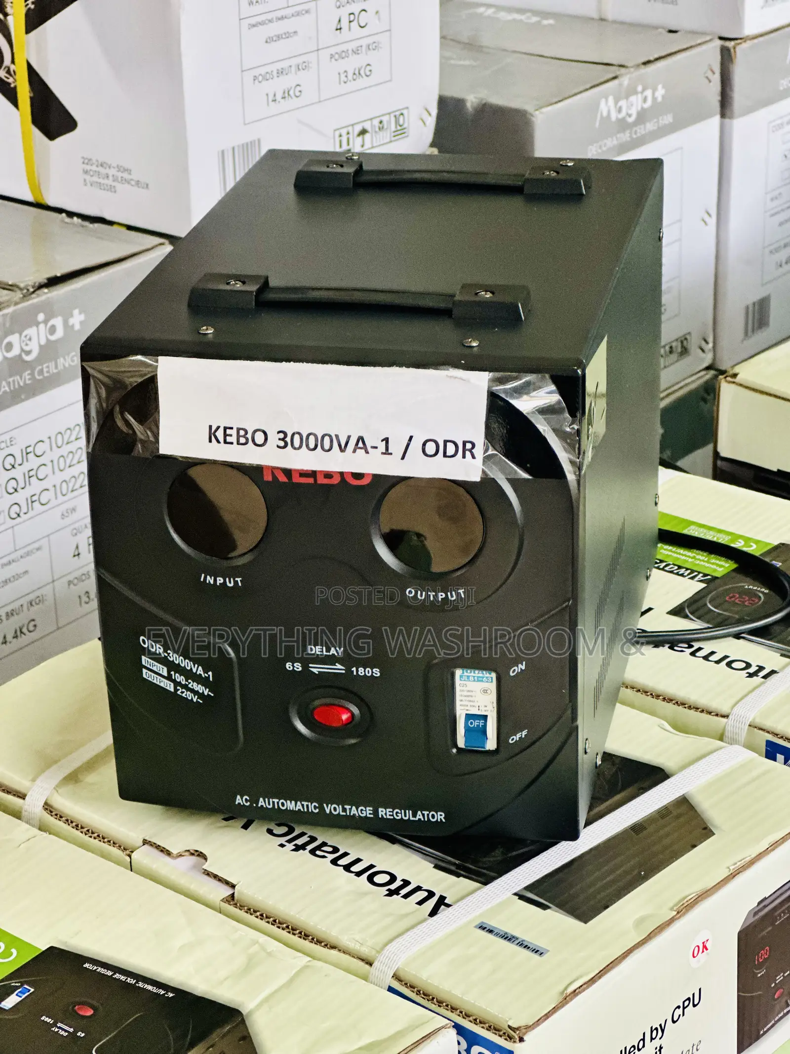 Kebo 3000va Automatic Voltage Regulator (Avr) / Stabilizer