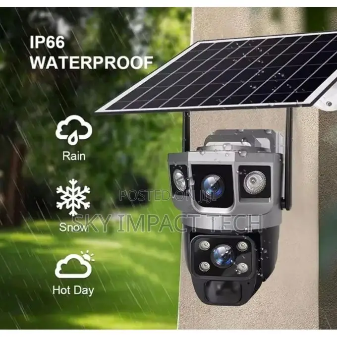 V380 Pro Wifi Camera 4mp Outdoor/Indoor Solar PTZ Camera , 4g Cam