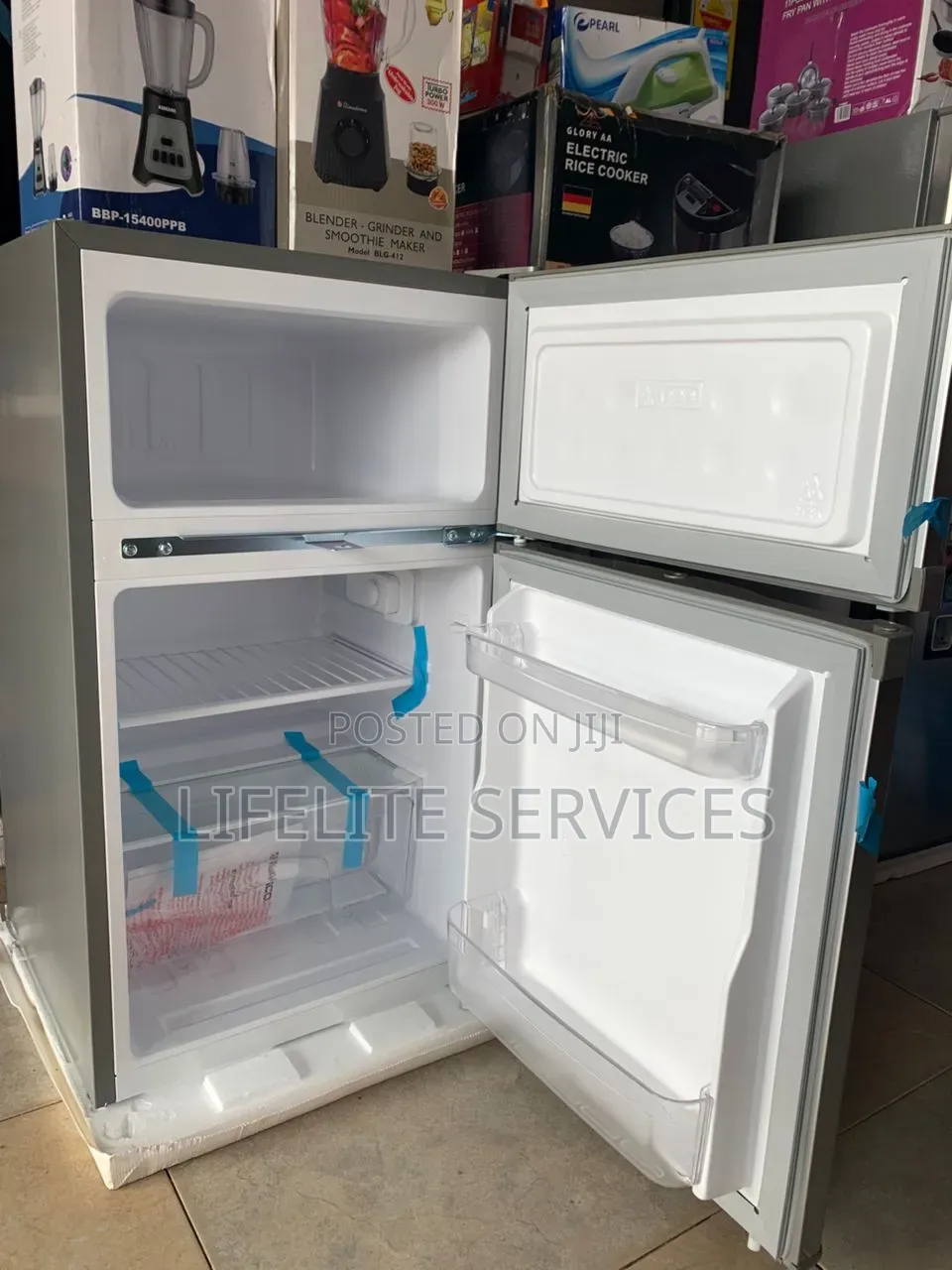 2 Doors Table Top Fridge - Nasco 86 Litres