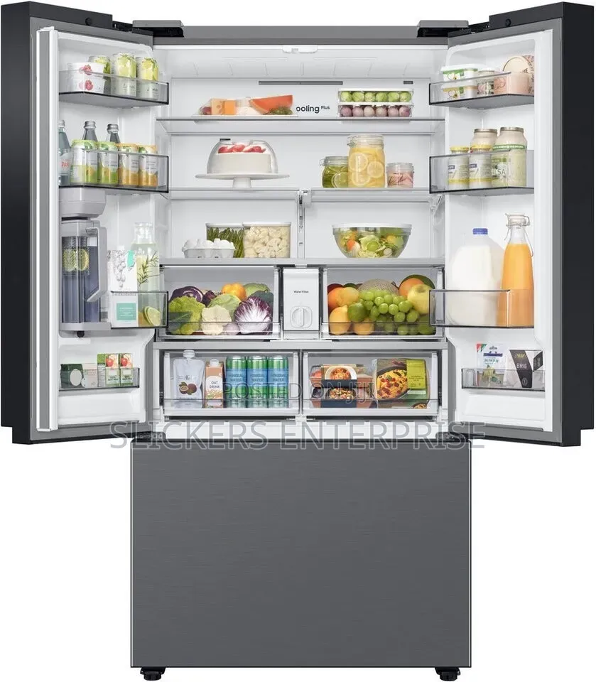Samsung 29 Cu. Ft. 3 Door Refrigerator With Autofill Water Pitcher.