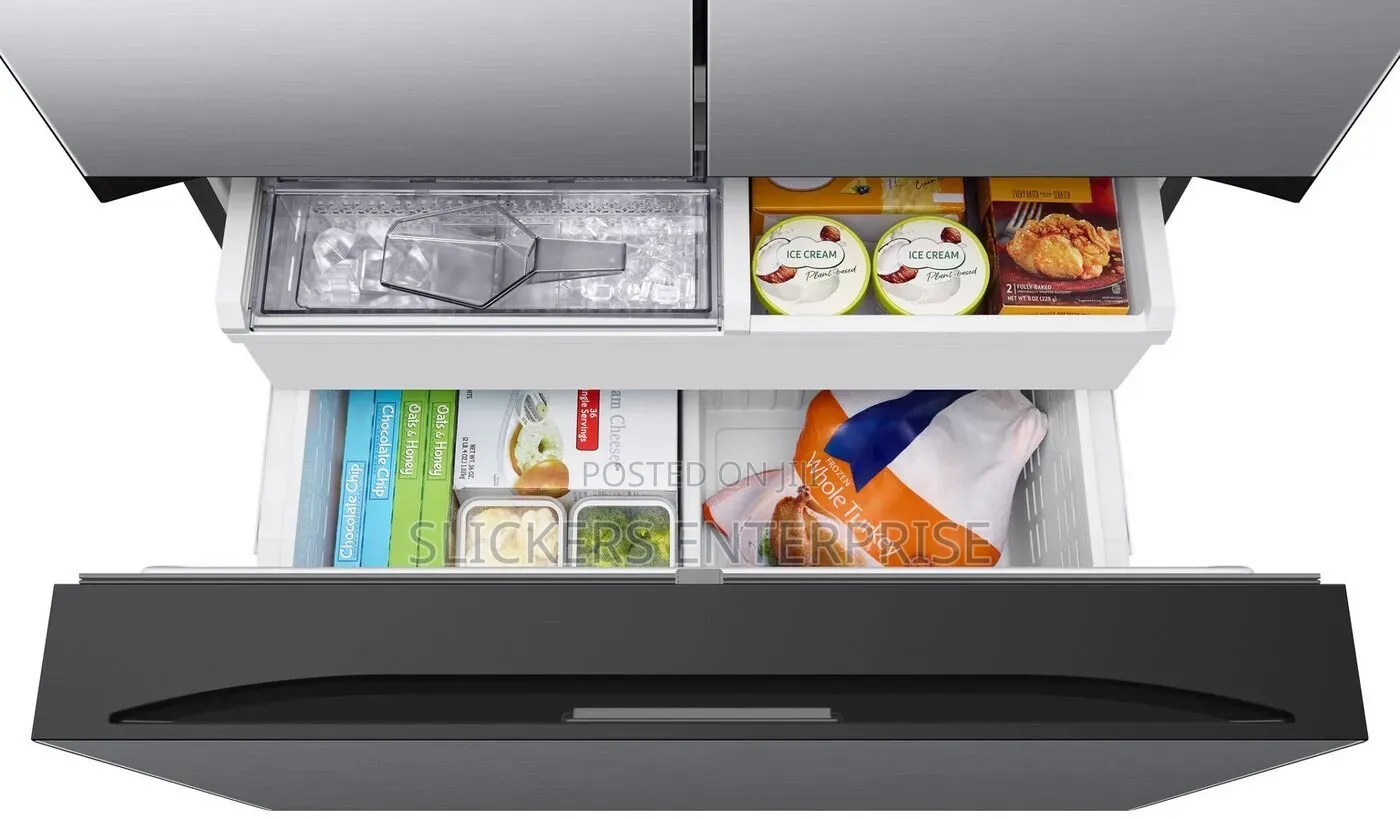 Samsung 29 Cu. Ft. 3 Door Refrigerator With Autofill Water Pitcher.