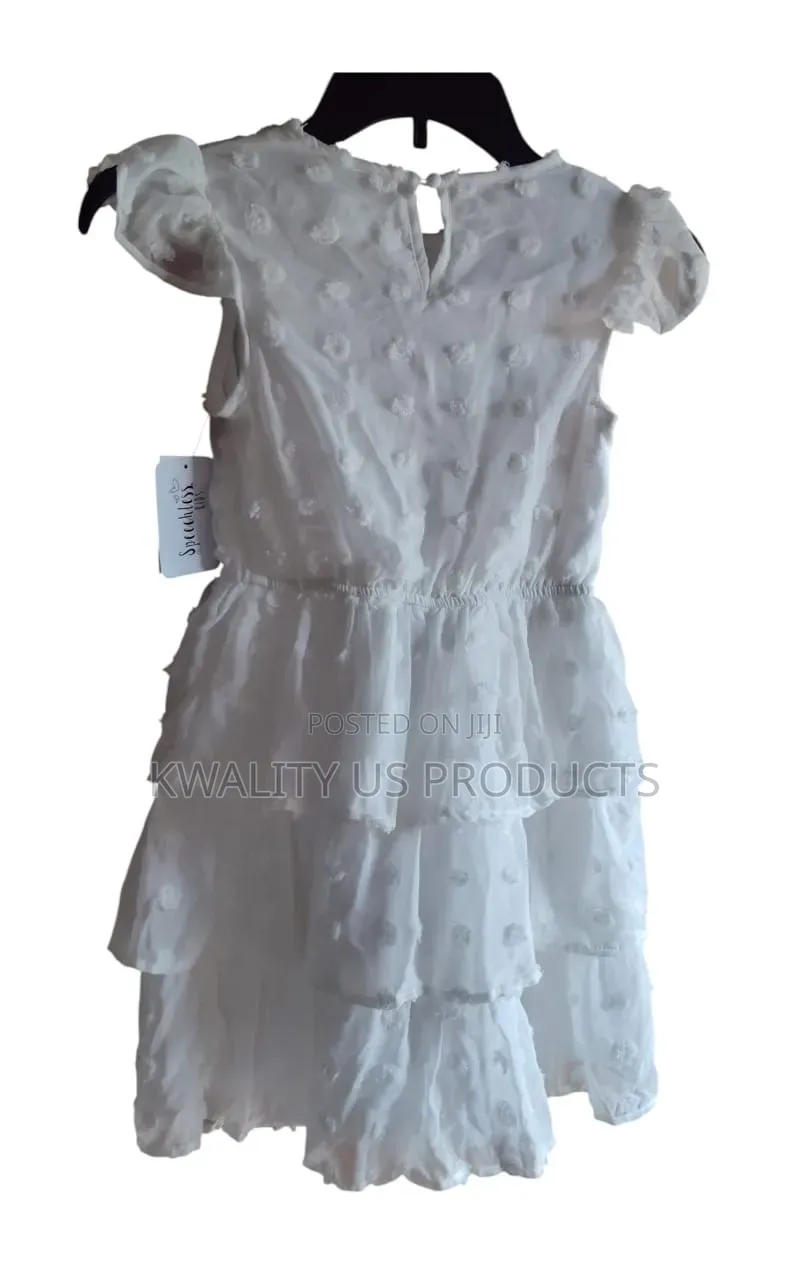 Speechless Kids Girls White Textured Dress - 8 to 10 Years