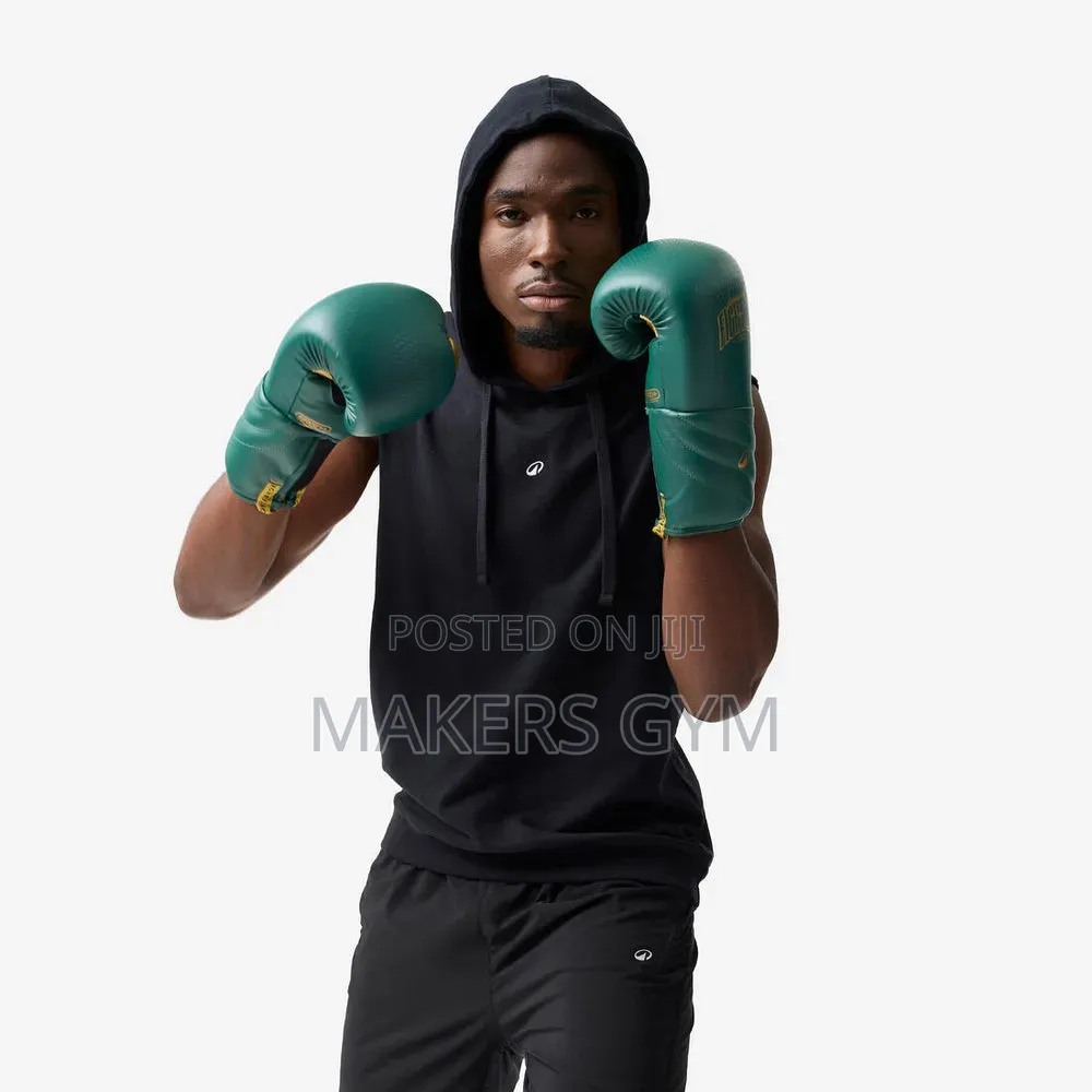 Boxing Hooded Tank Top - Black