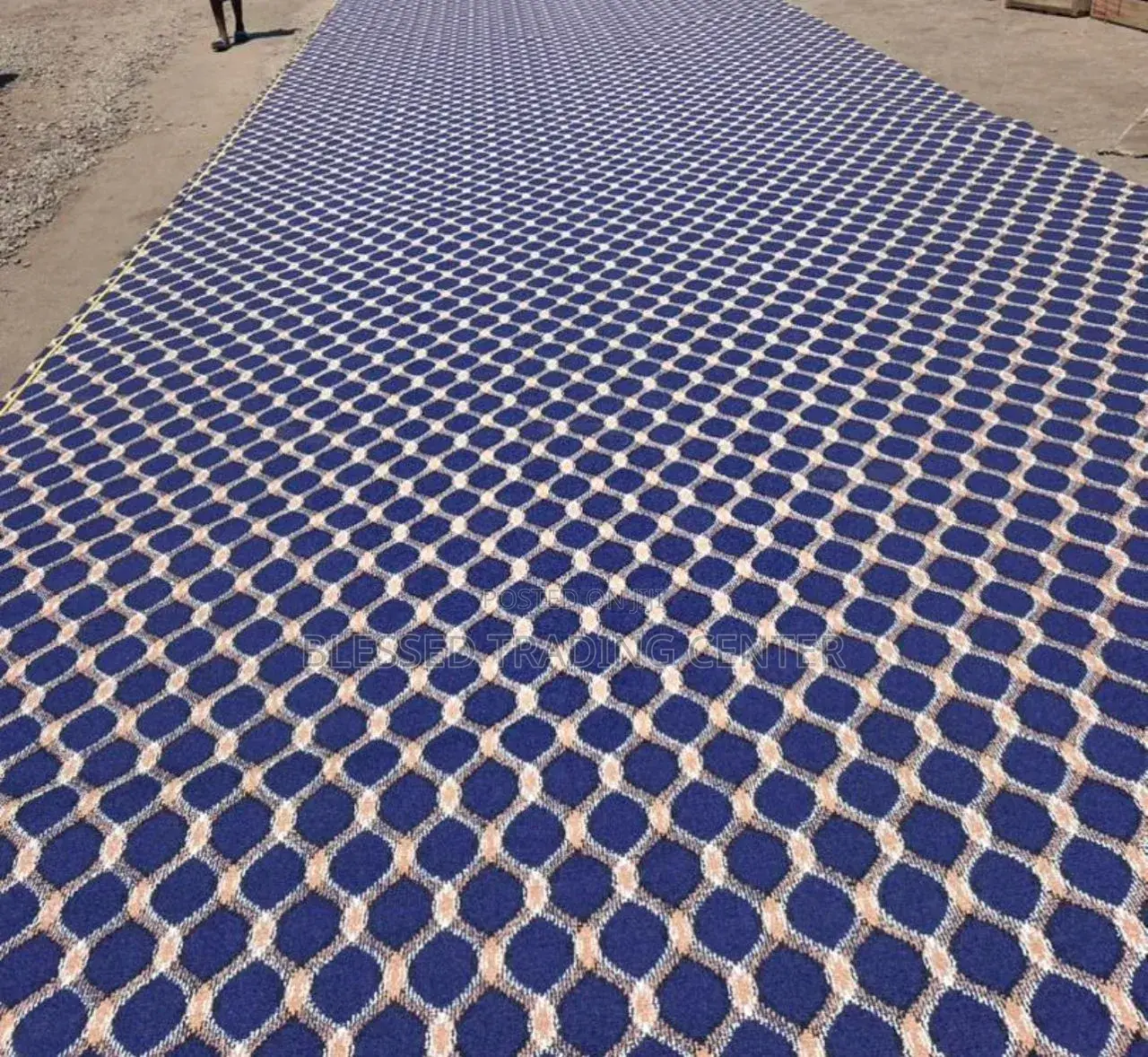 Quality Blue Woolen Carpet