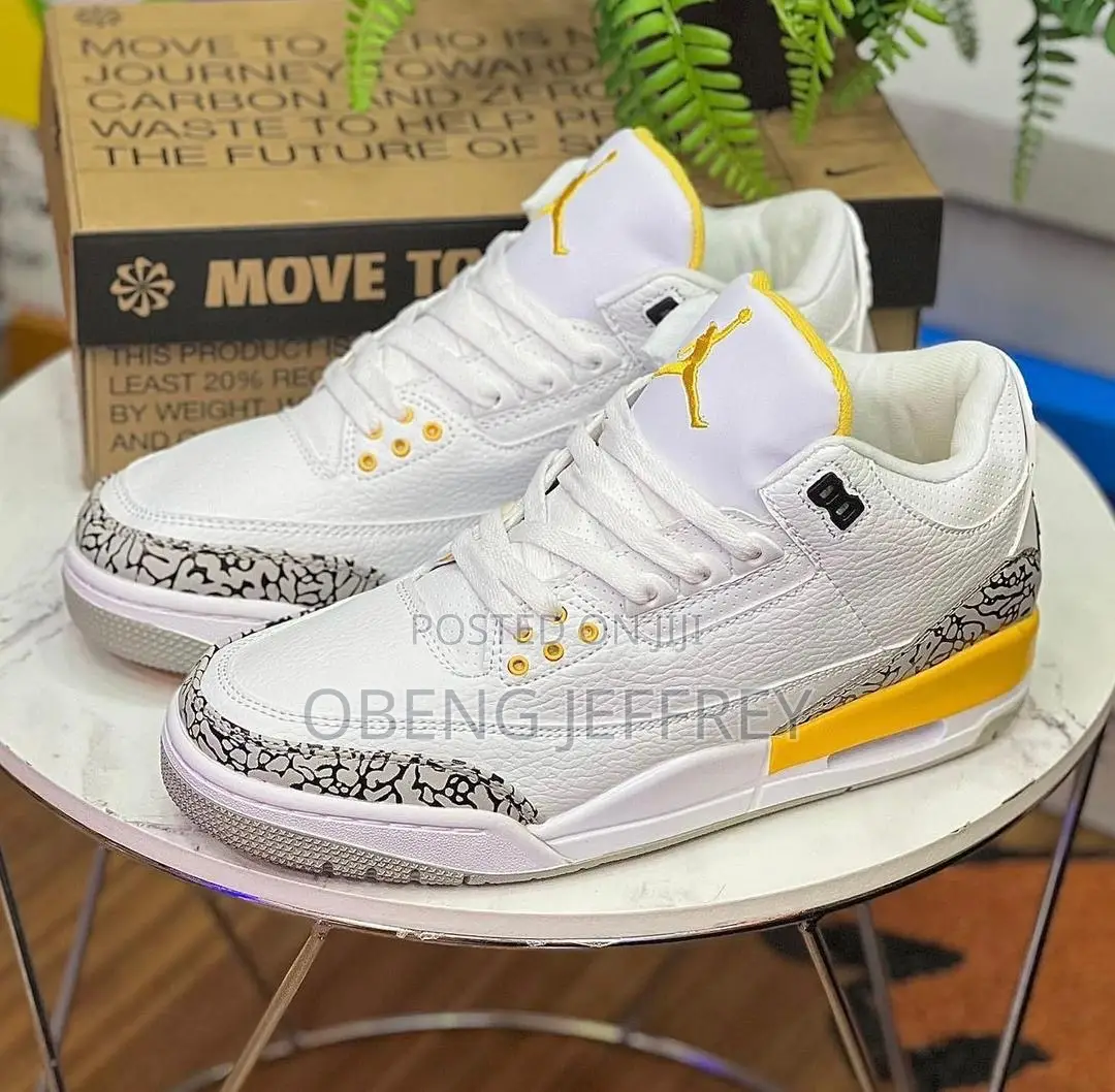 Original Air Jordan 3 Yellow/White