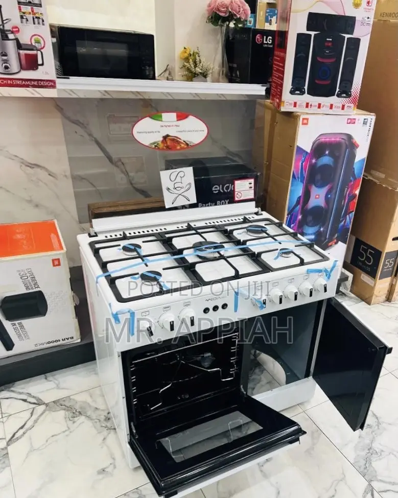 Choose Affordable Mideatech Gas Oven 5 Burner With Grill 