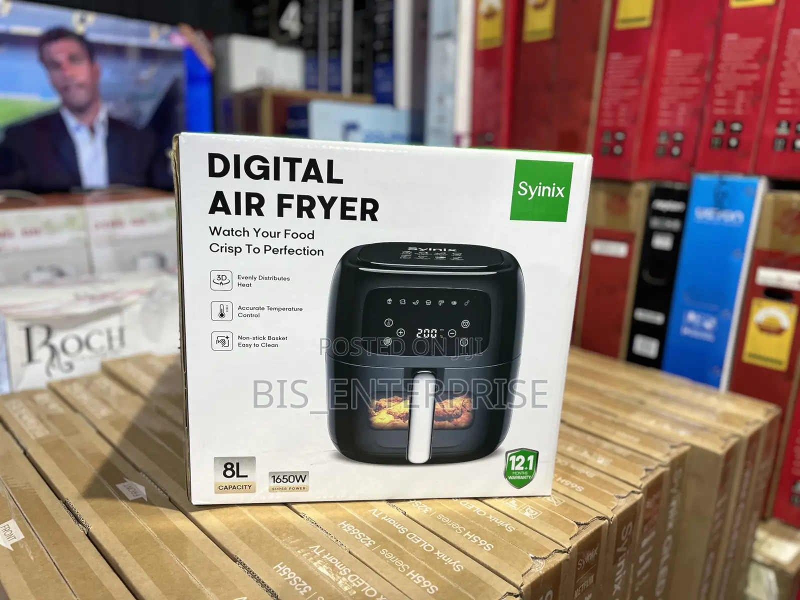 Syinix Digital Air Fryer 8 Liters