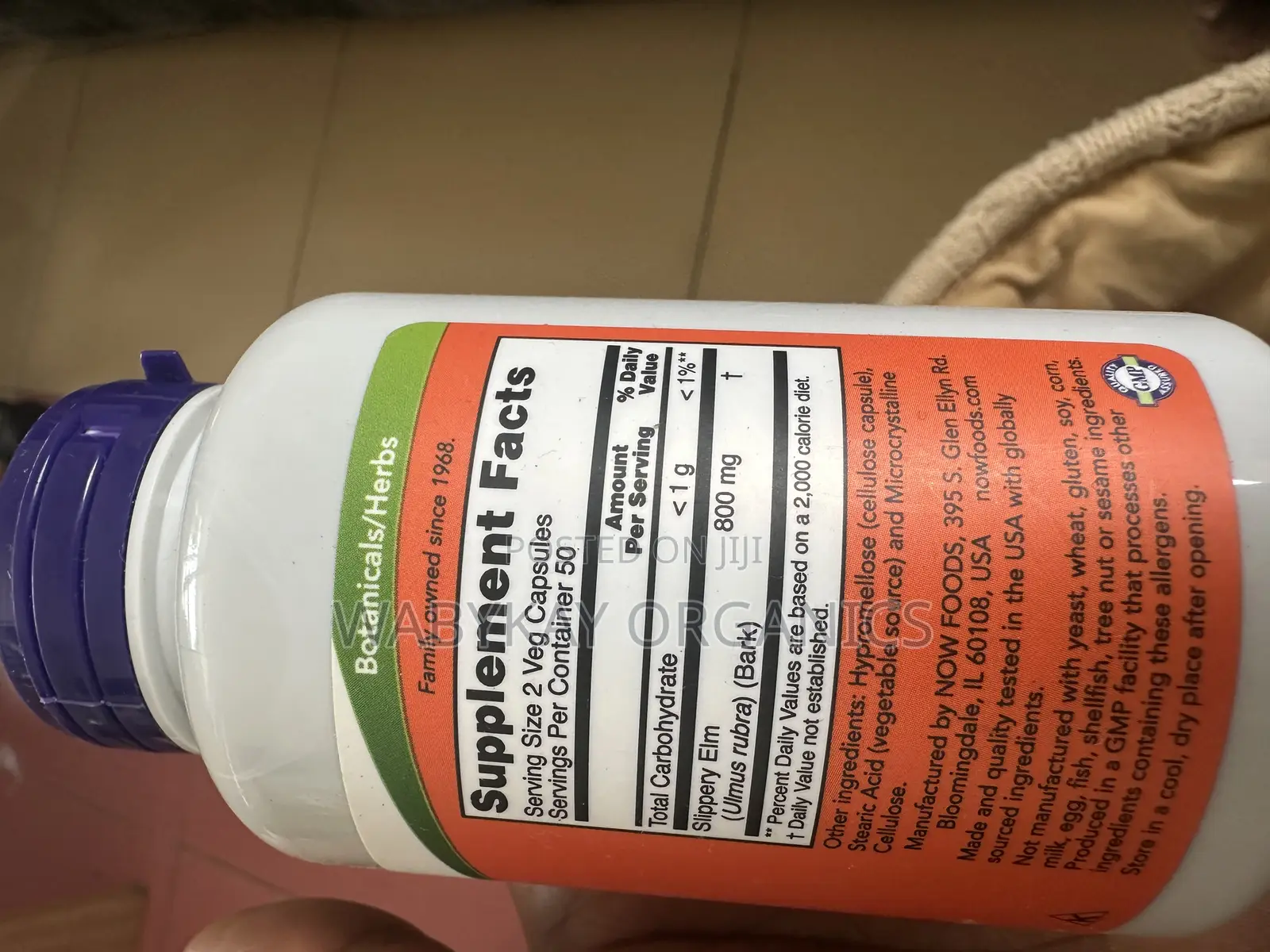 Slippery Elm Herbal Supplements