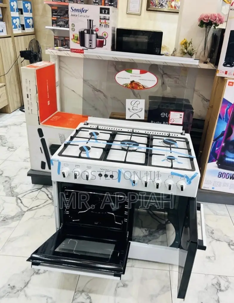 Sleek Design Mideatech 5 Gas Cooker(White) 