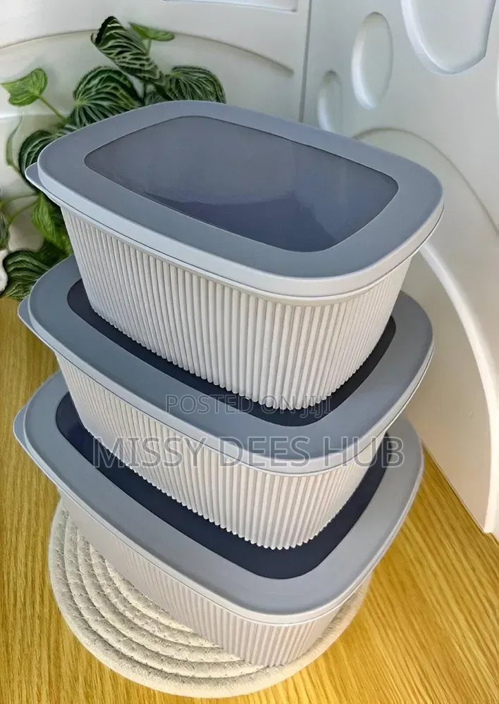 3pcs Fluted Silicone Storage Bowls