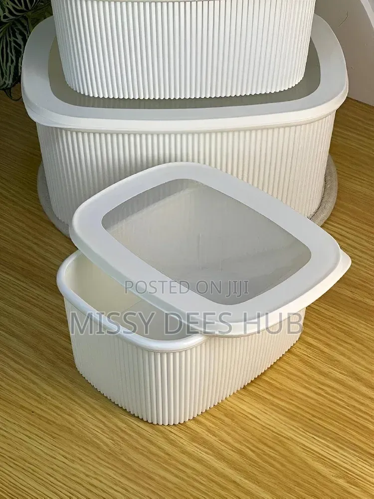 3pcs Fluted Silicone Storage Bowls