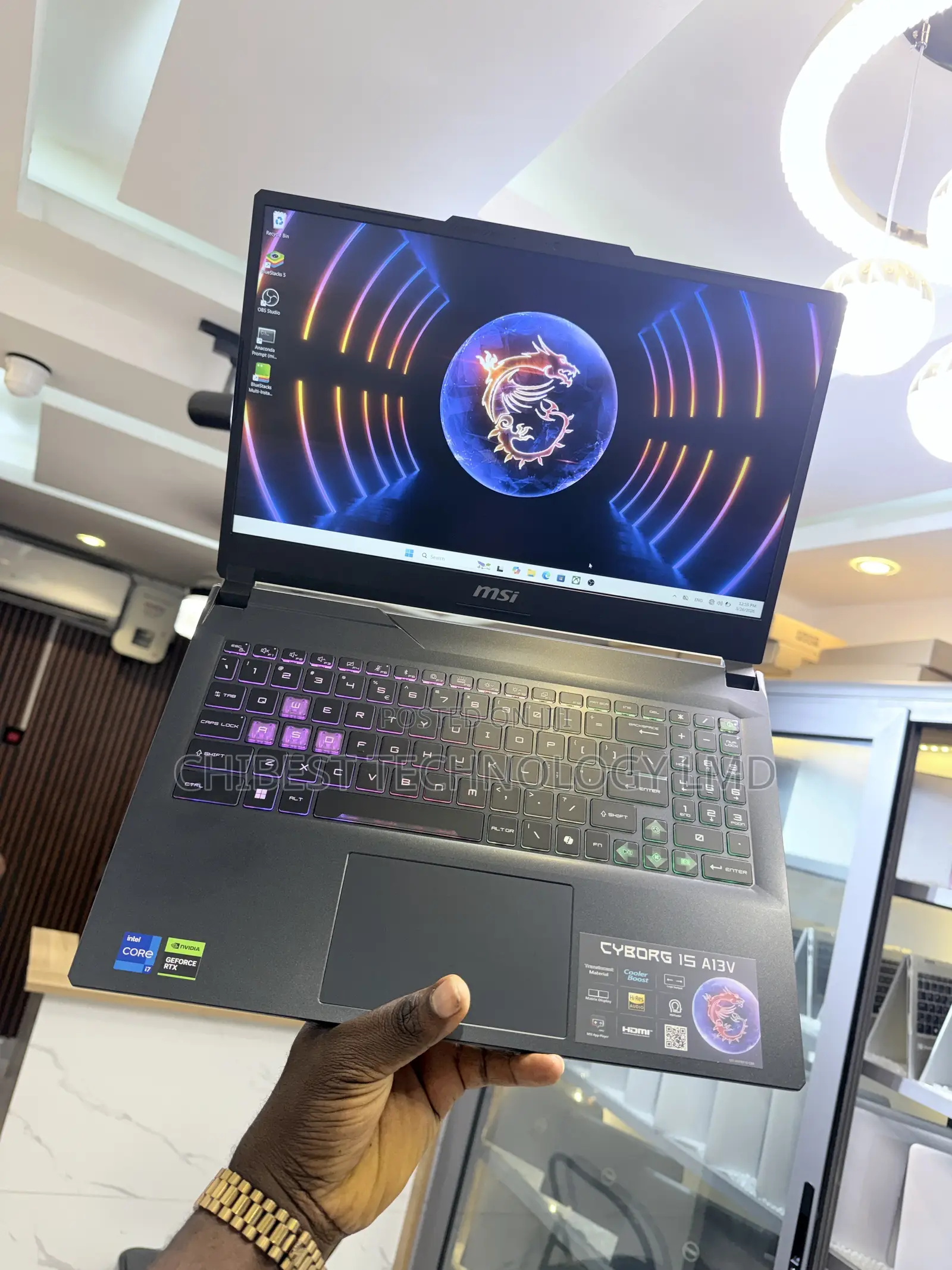 Laptop MSI Cyborg 15 16GB Intel Core i7 SSD 512GB