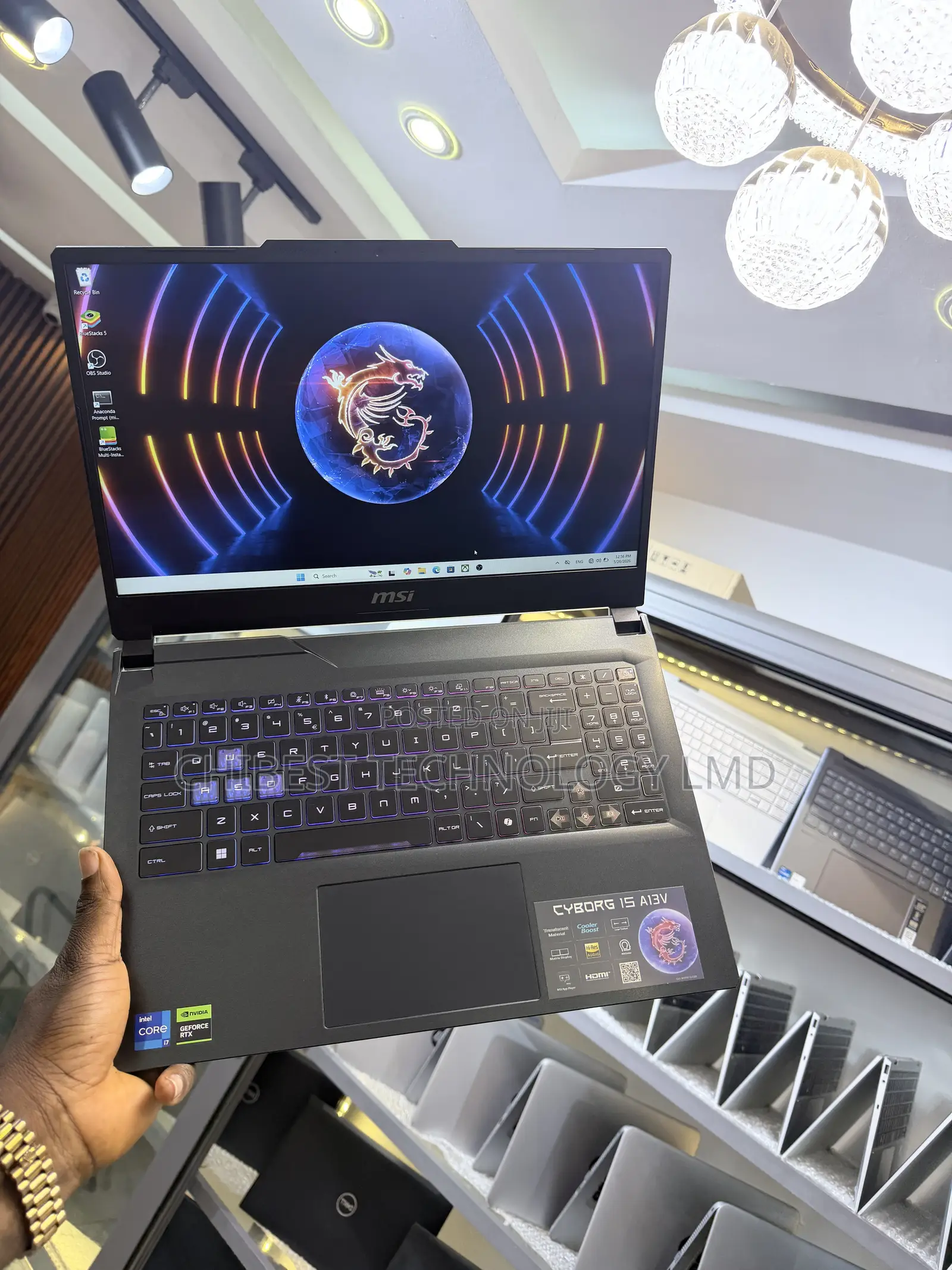 Laptop MSI Cyborg 15 16GB Intel Core i7 SSD 512GB