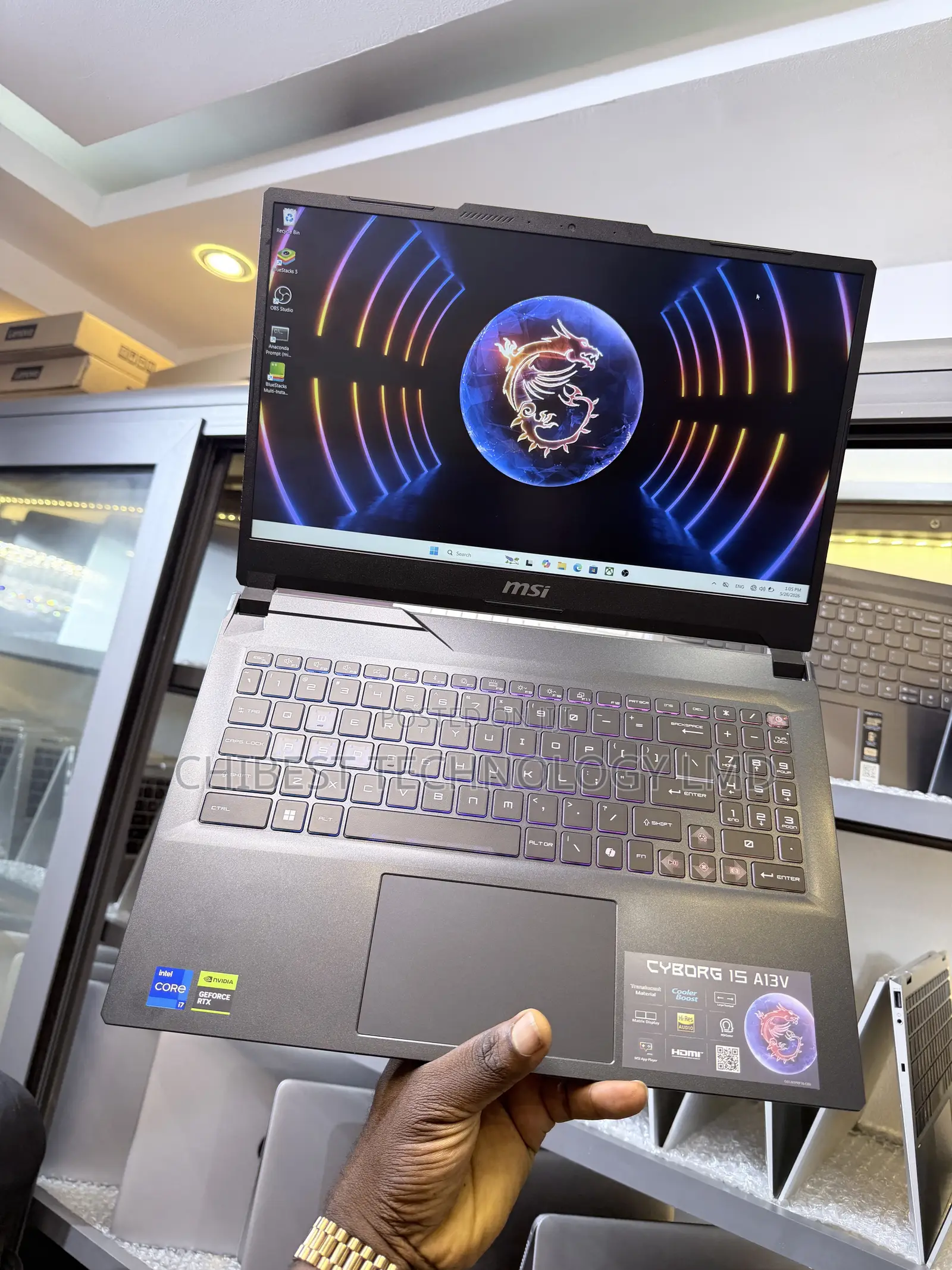 Laptop MSI Cyborg 15 16GB Intel Core i7 SSD 512GB