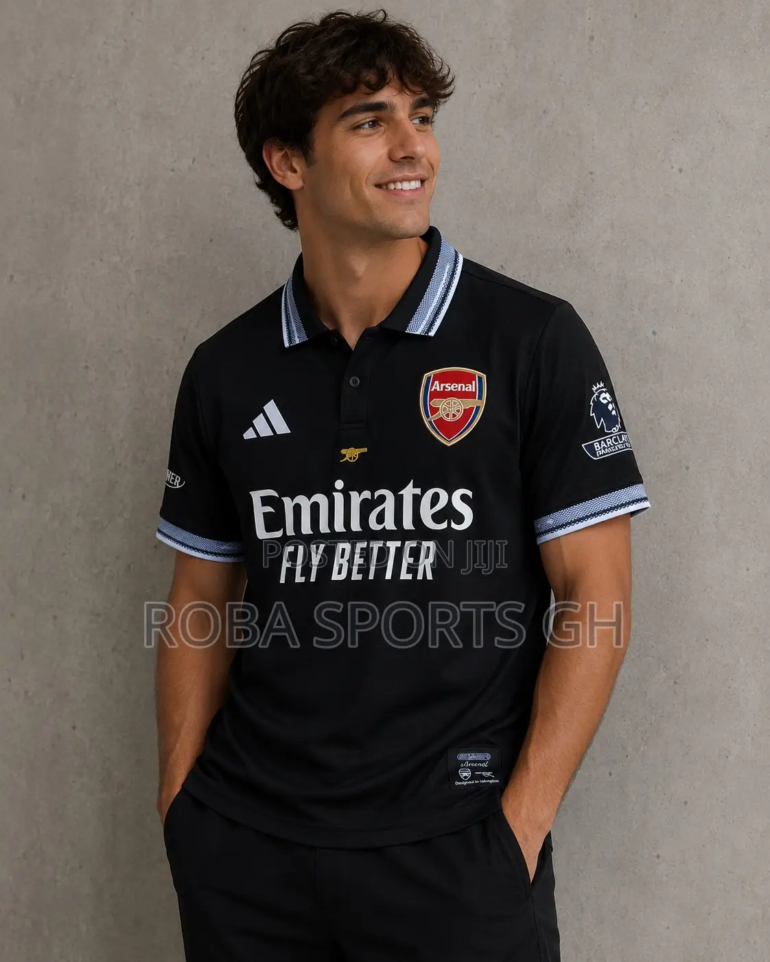 Arsenal Fan’S Black Polo
