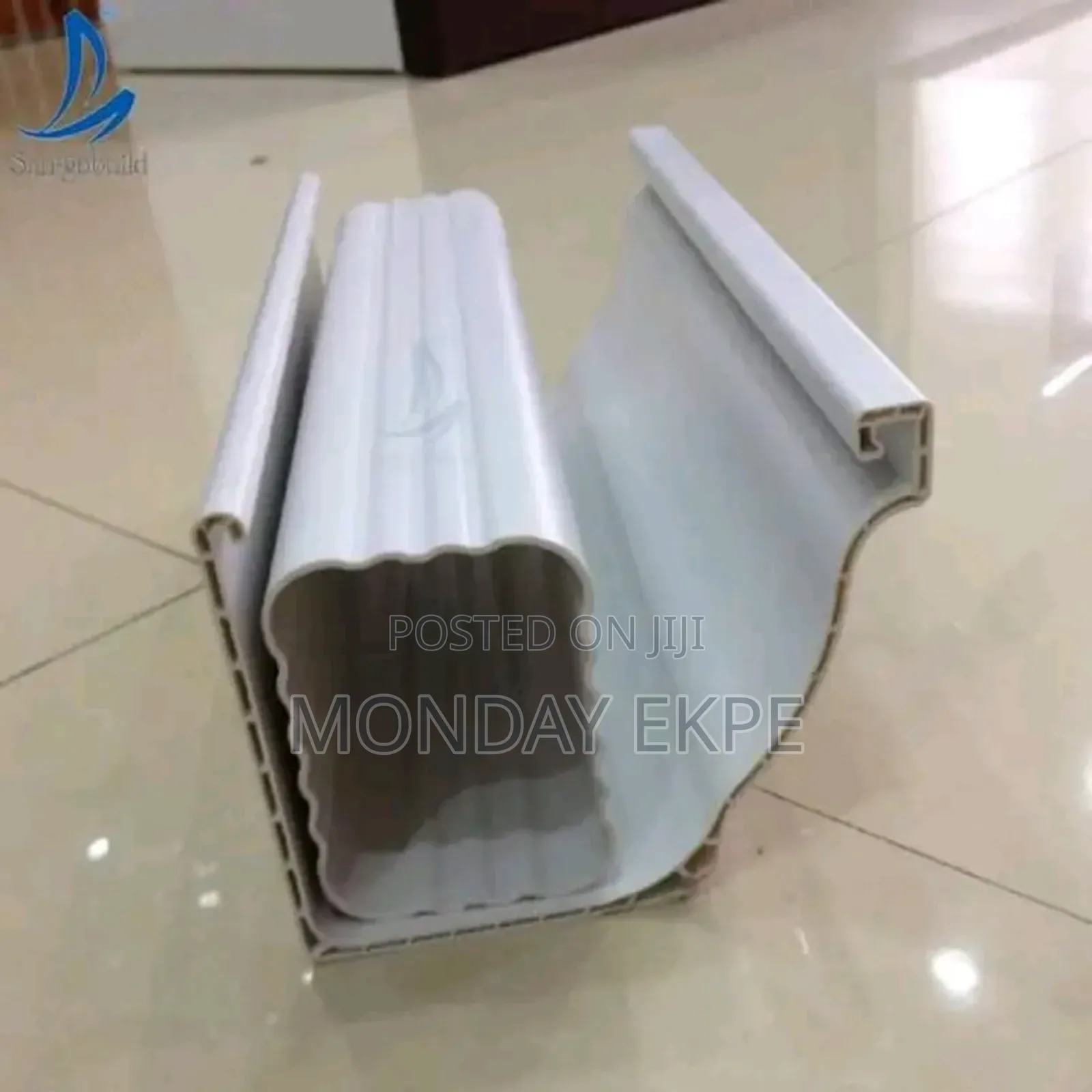 White Gutter and Pipe With Accessories