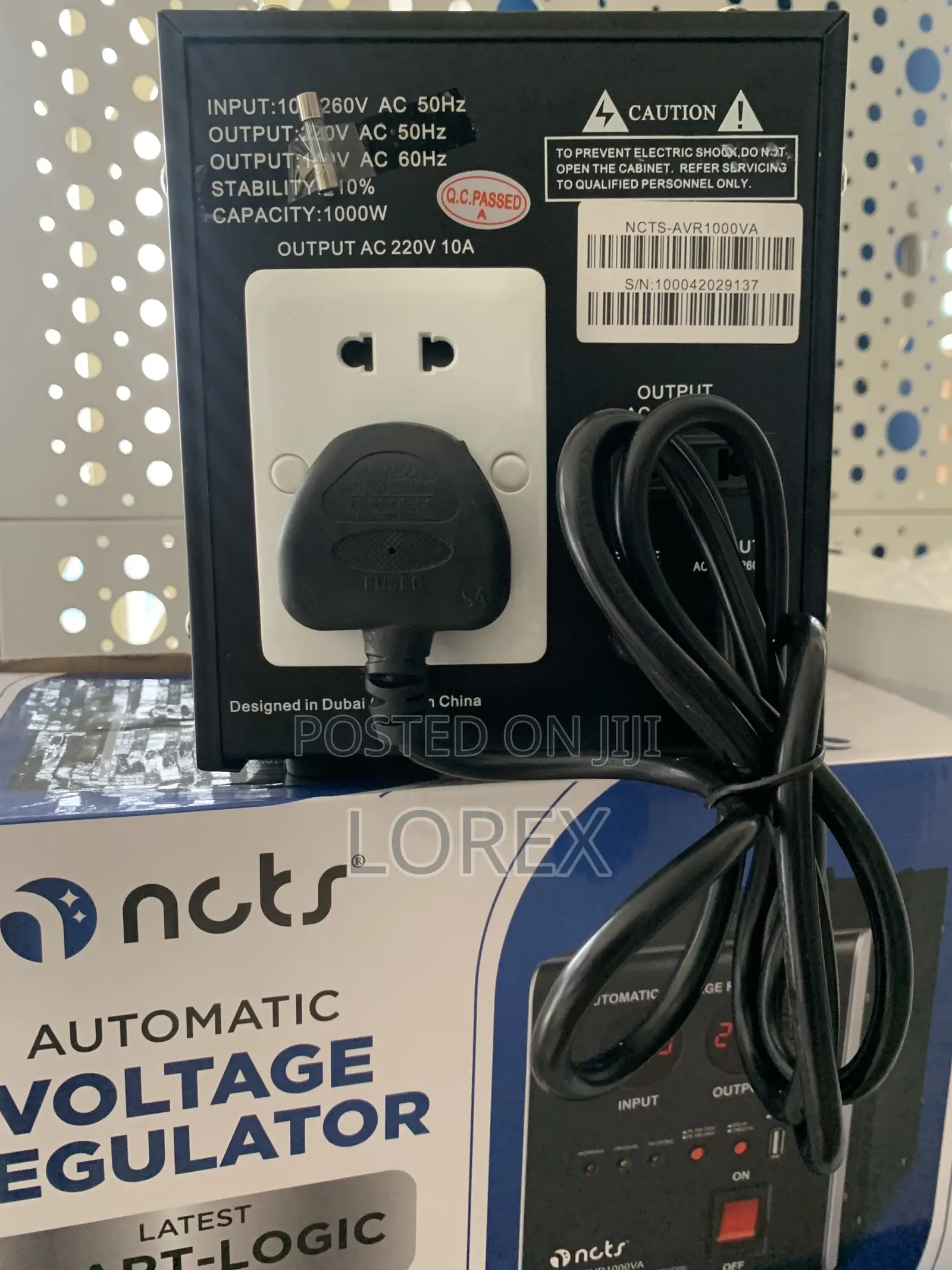 Stabilizer 1000va Automatic Voltage Regulator NCTS