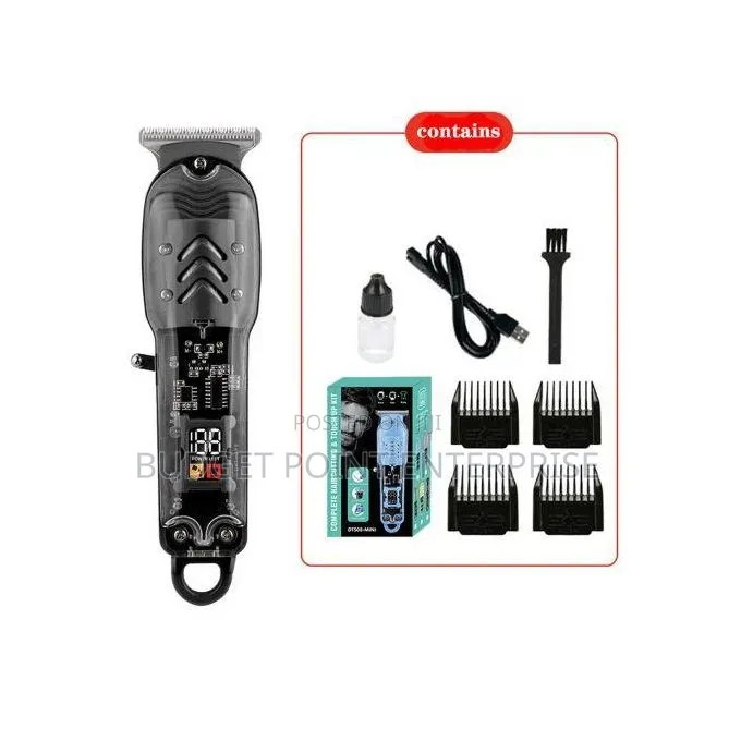 Rechargeable Hair Trimmer With Display Battery Percentage