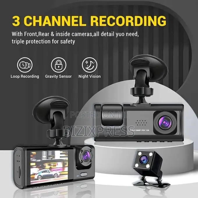3-channel Mirror Dash Cam