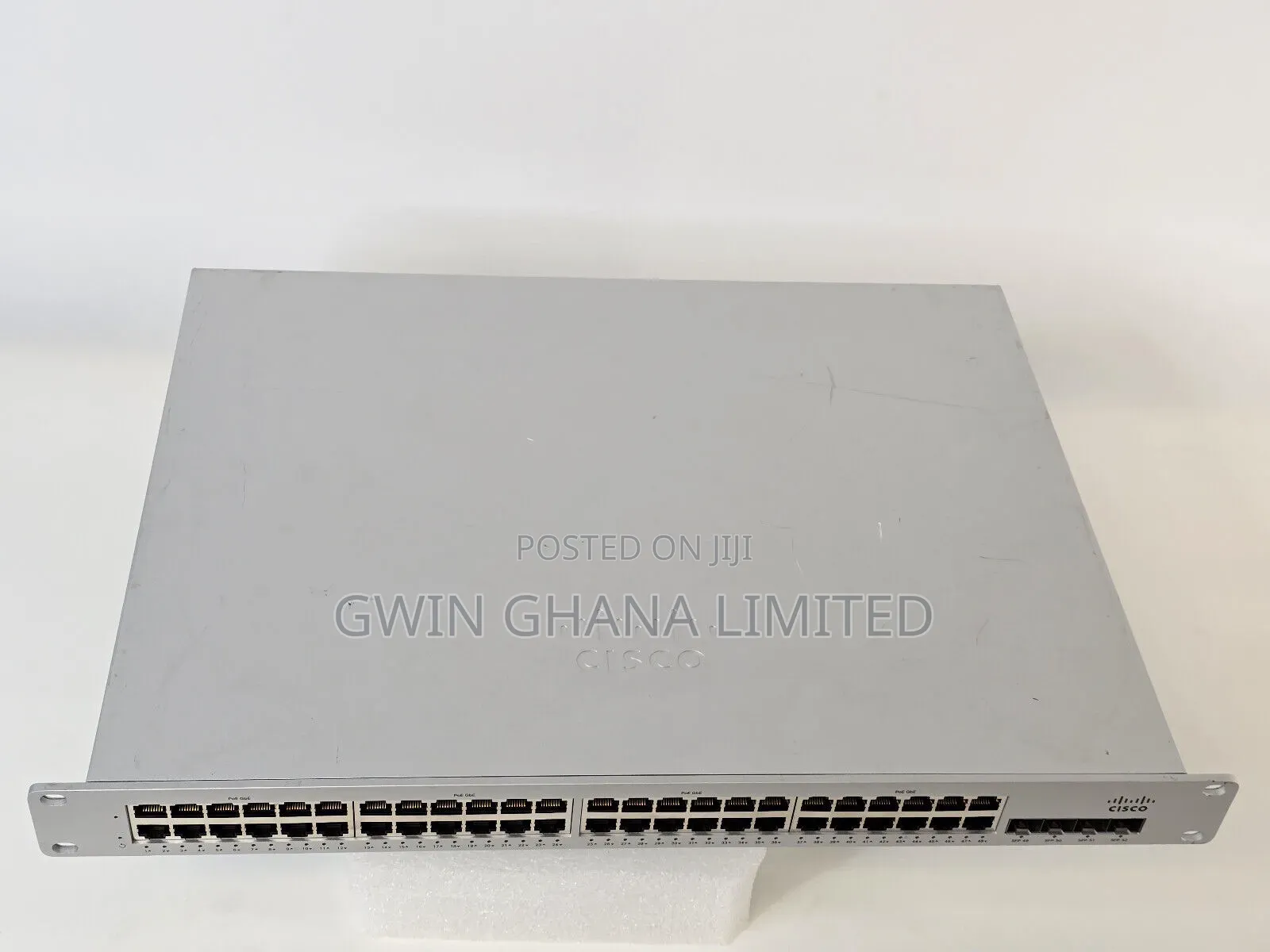 Cisco Meraki 48port Gigabit Cloud Managed Poe+ Switch 370w .4sfp