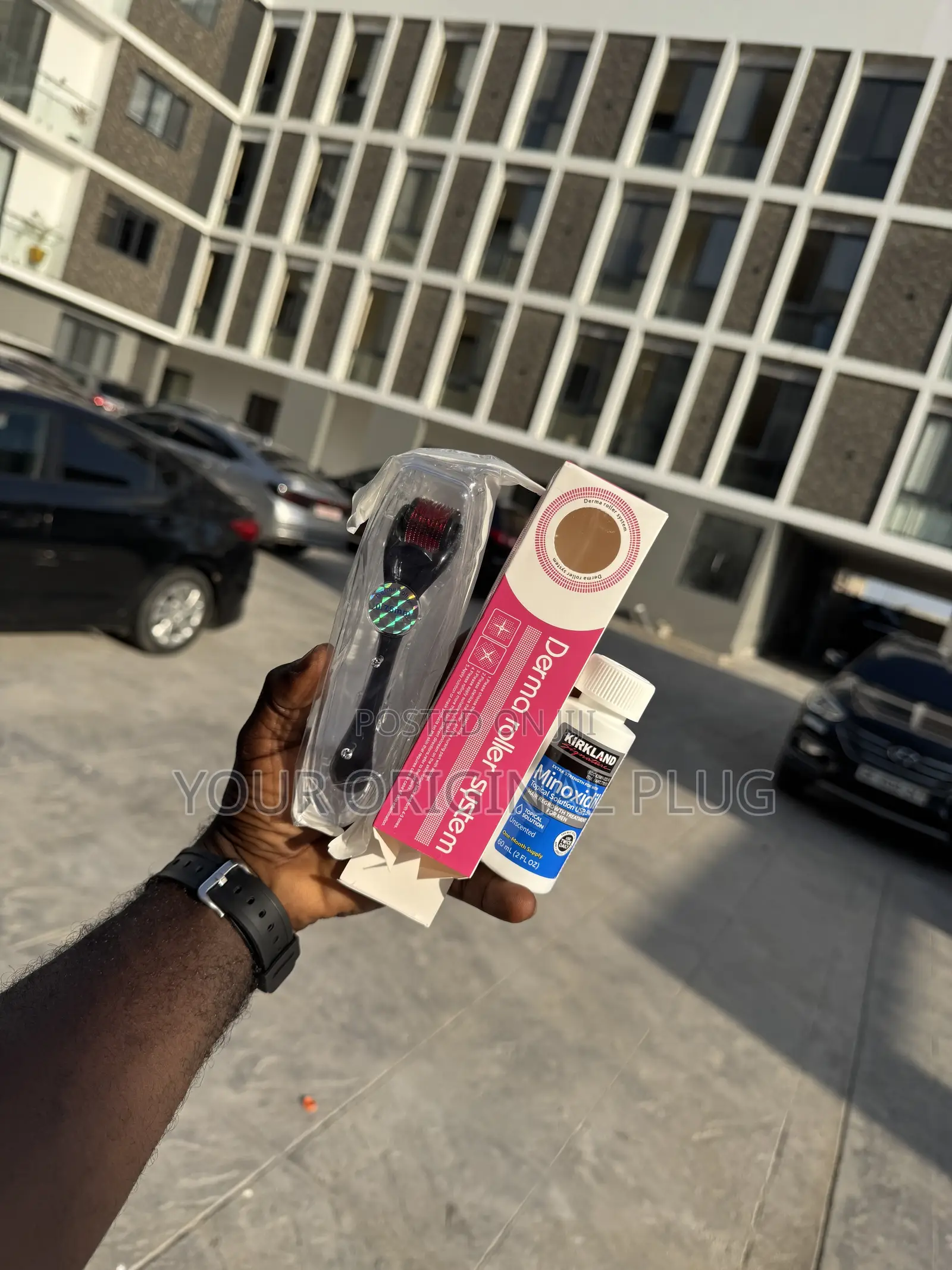 Stronger Beard,Fuller Hair—Kirkland Minoxidil + Derma Roller