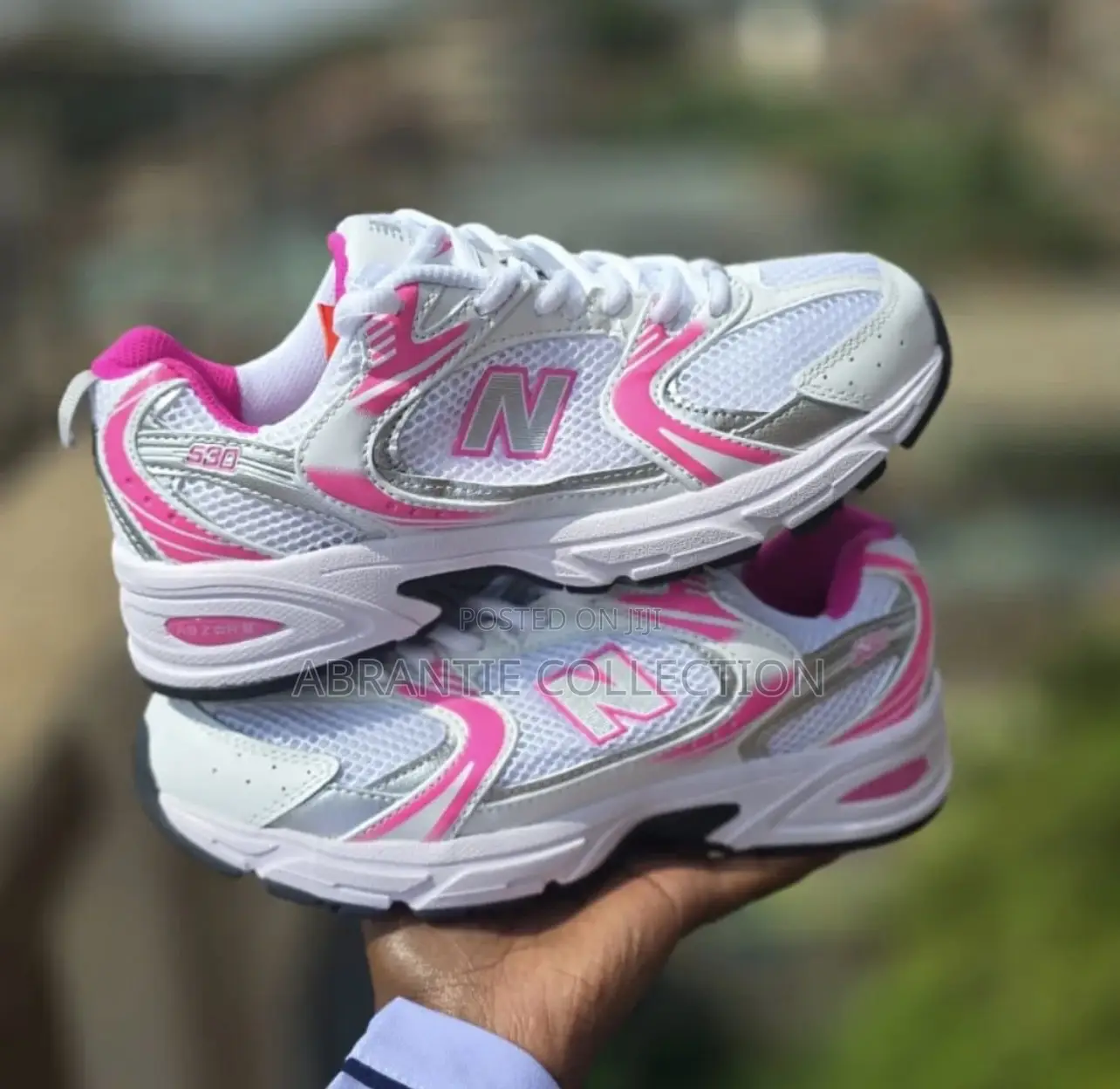Pink/White New Balance 530 Available