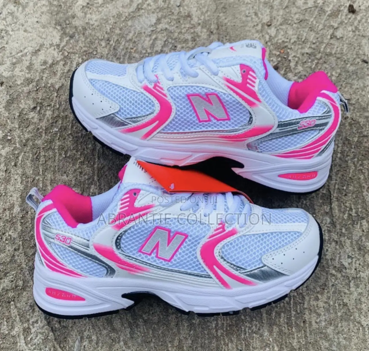 Pink/White New Balance 530 Available