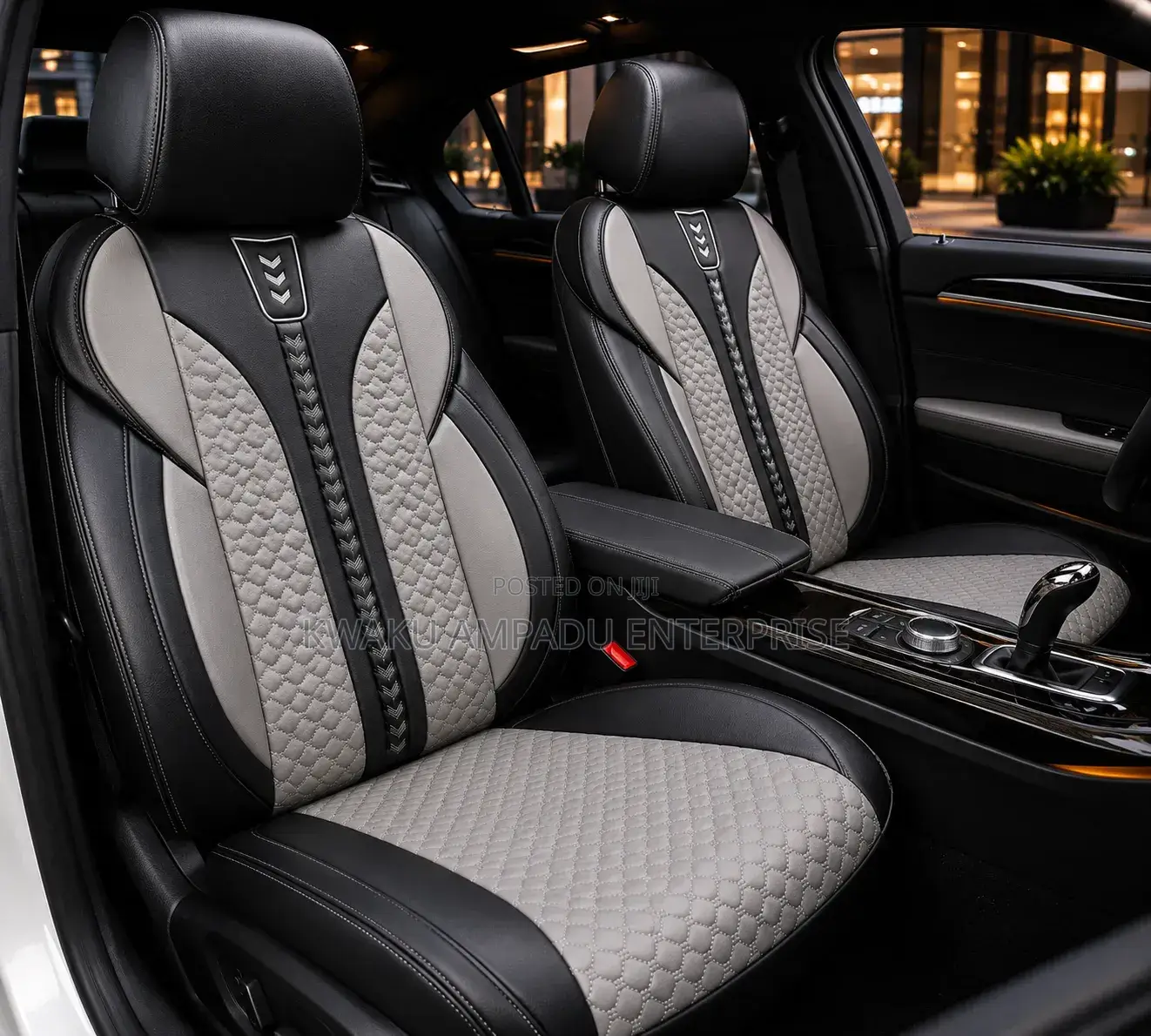 Designer Leather Seat Cover