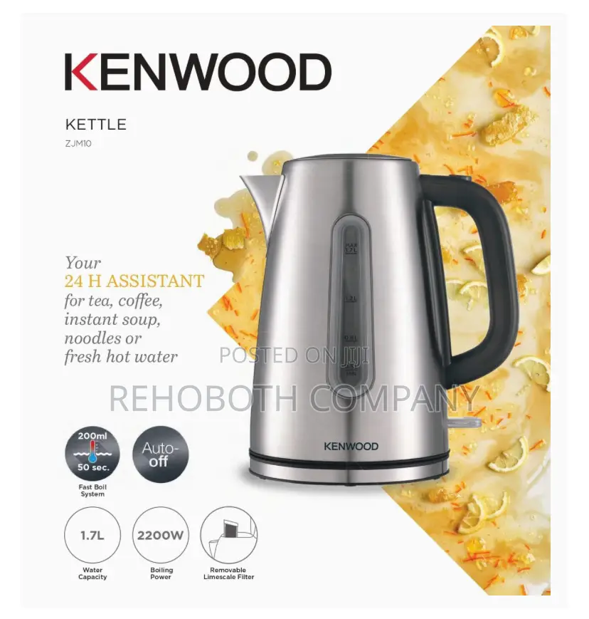 Kenwood Kettle, Stainless Steel, 2200w, 1.7l,