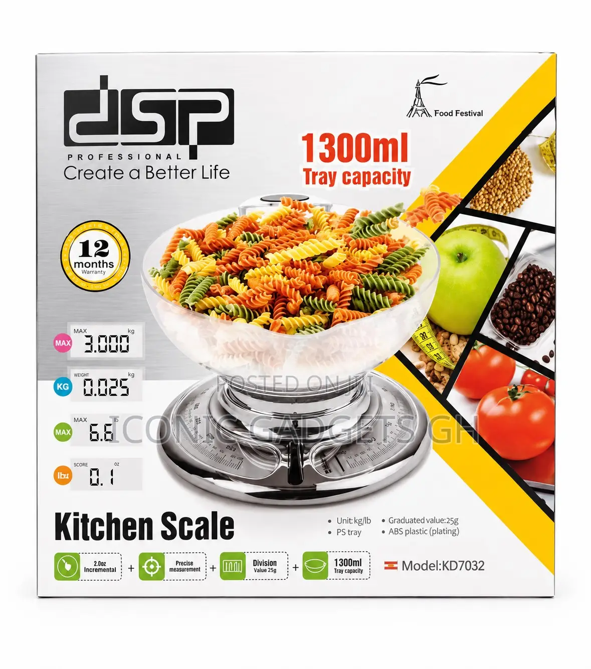 1300ml Kitchen Scale