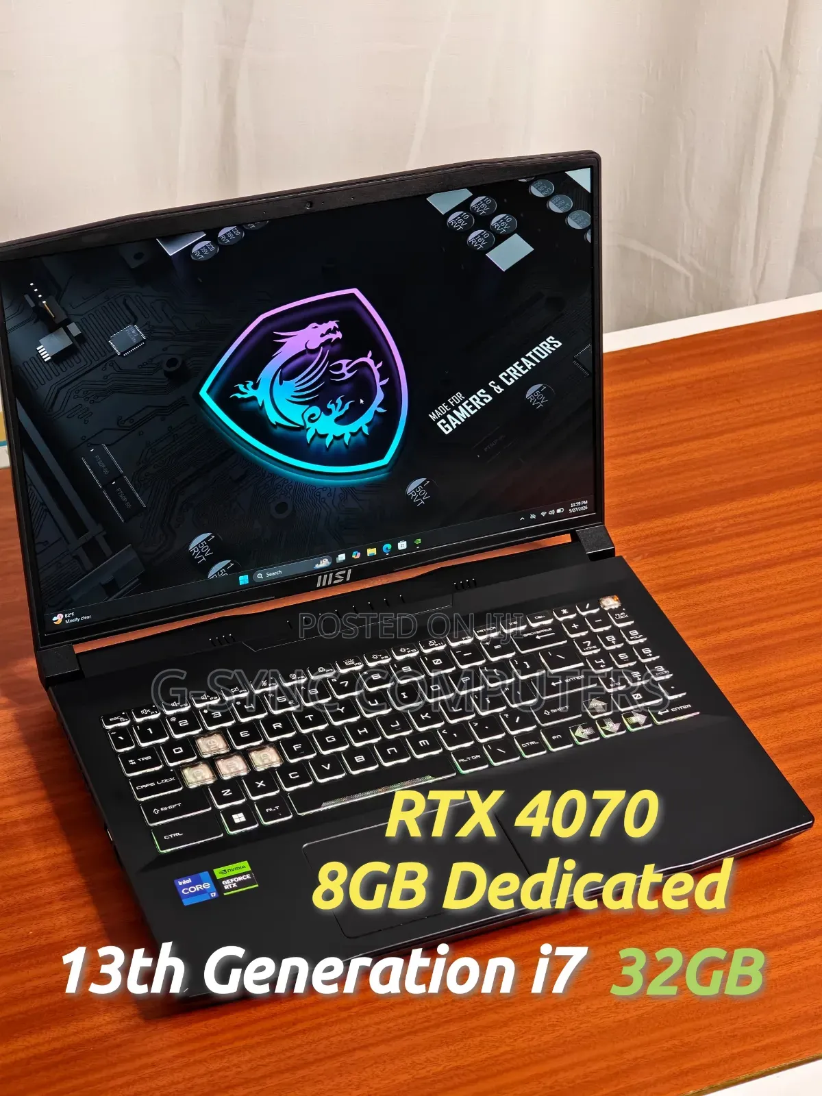 Laptop MSI Creator A16 AI+ 32GB Intel Core i7 SSD 1T