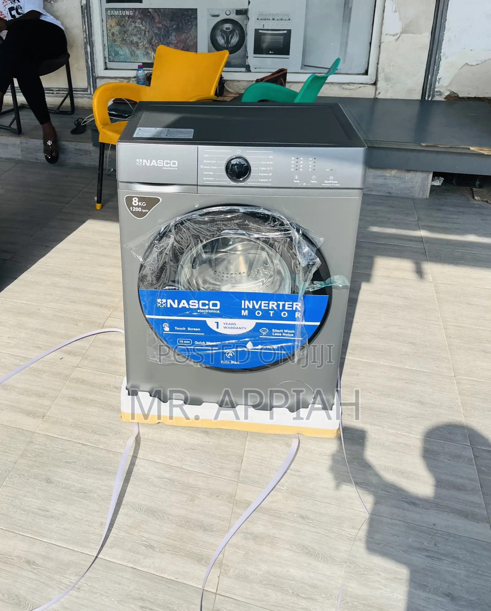 Latest Midea 8kg Fully Automatic Washing Machine(Gray) 