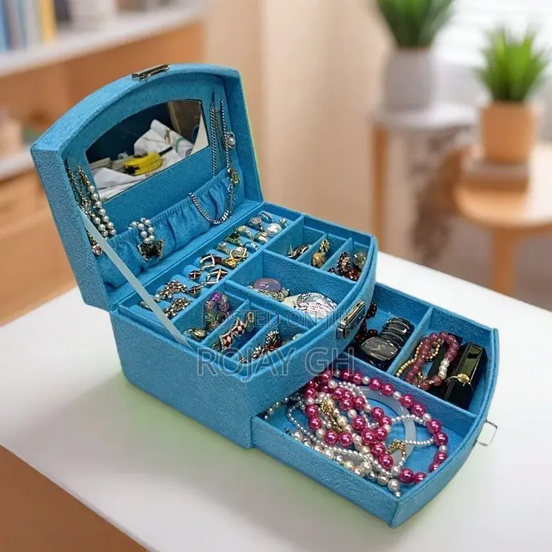 Multi Layer Jewerly Box for Engagement - Blue