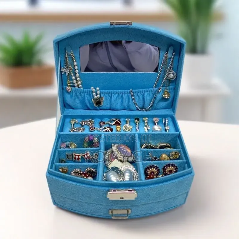 Multi Layer Jewerly Box for Engagement - Blue