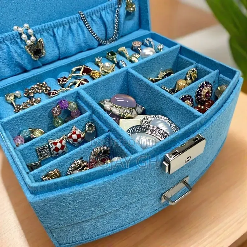 Multi Layer Jewerly Box for Engagement - Blue