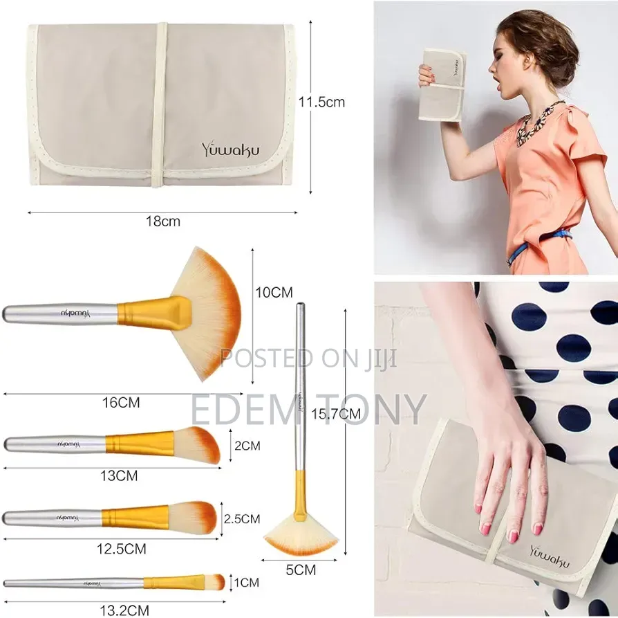 Yuwaku 32-Piece Champagne Professional Makeup Brush Set