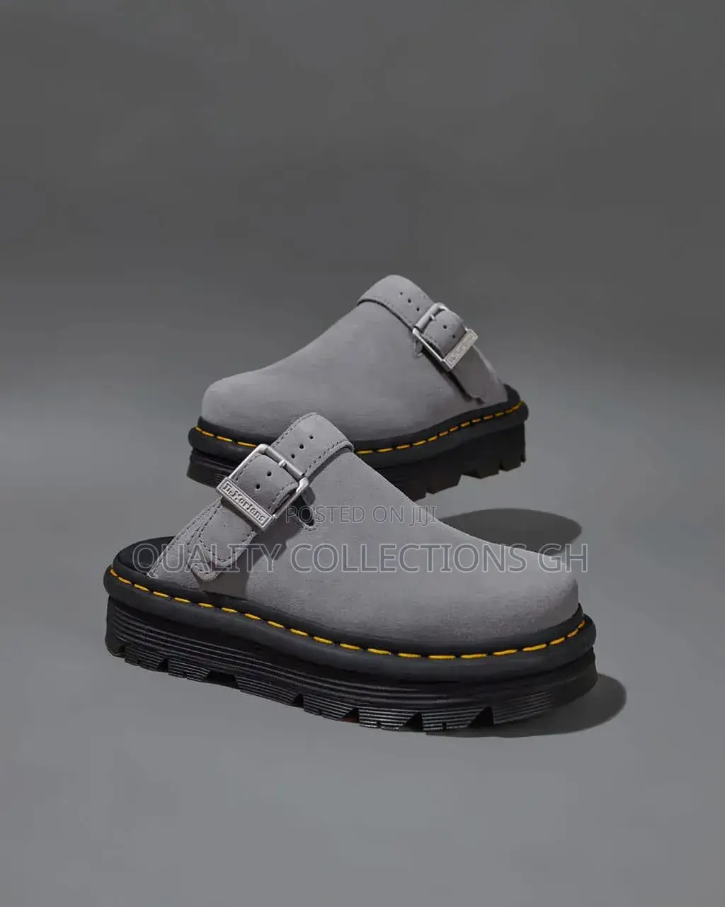Dr Martens Zebzag Platform Grey