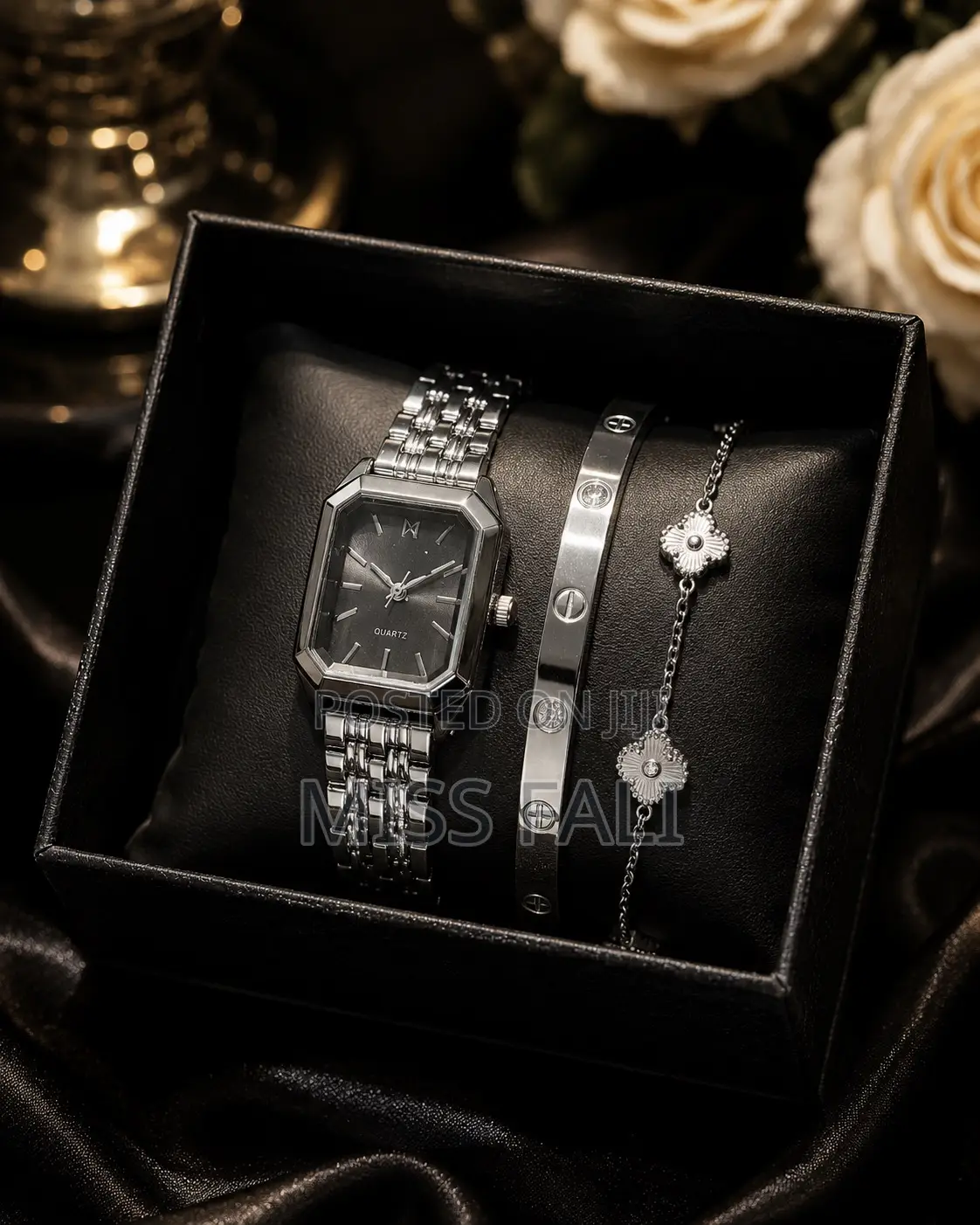 Midnight Silver Luxe Set.