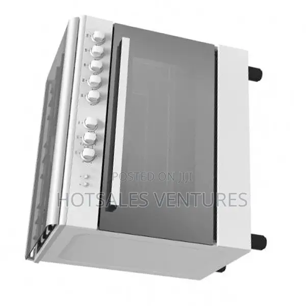 Strong Midea 5 Burner 80x60cm Silver Gas Cooker - 30amg5g027