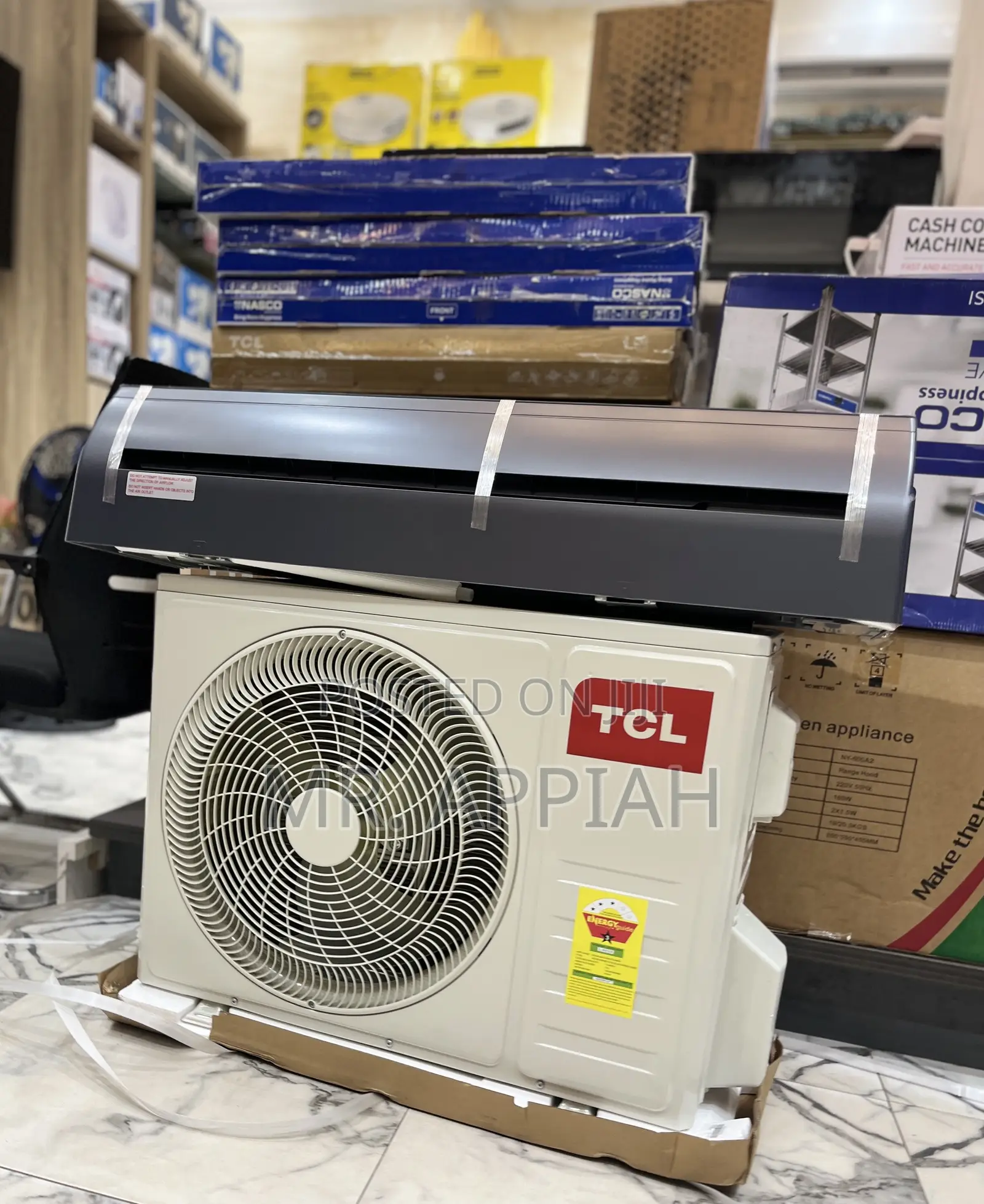 Choose Durable TCL 1.5hp Inverter Air Conditioner(Black)Mirror 